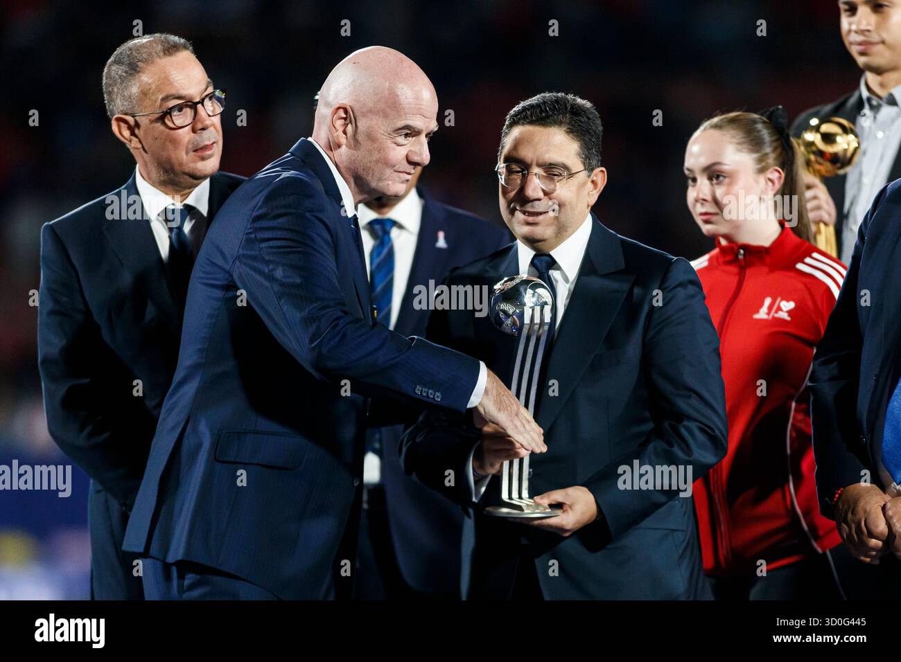 Santiago, Chili - 19 octobre : le président de la FIFA Gianni Infantino lors de la finale de la Coupe du monde U20 de la FIFA, Chili 2025 entre l'Argentine et le Maroc à Banque D'Images