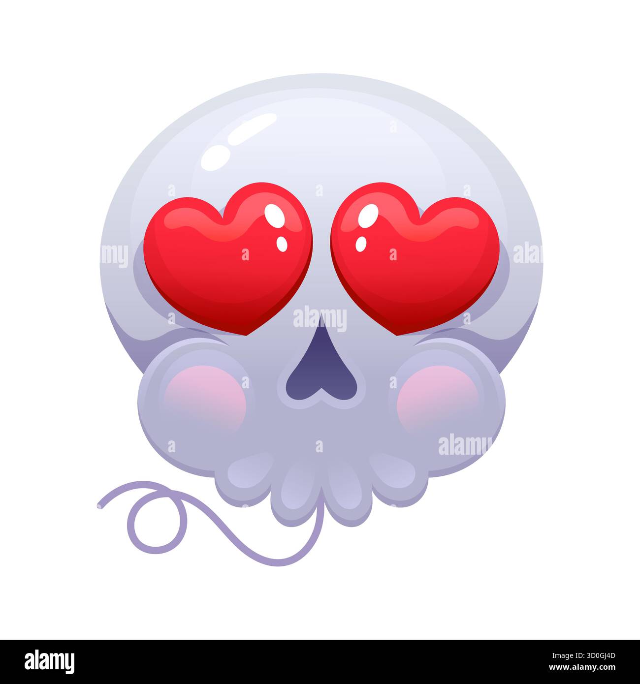 Halloween emoji icône mignon personnage crâne ballon Illustration de Vecteur