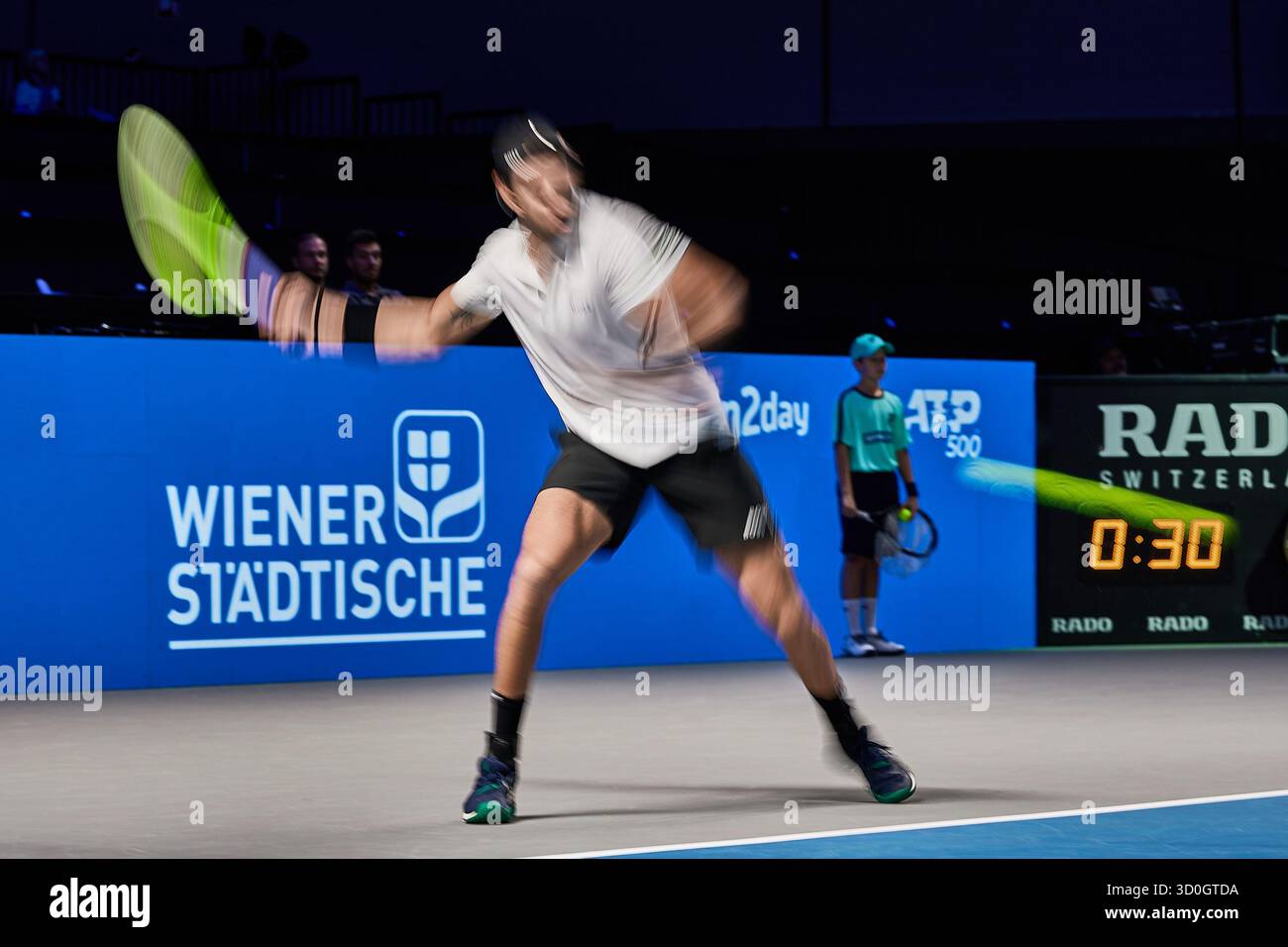 Vienne, Vienne, Autriche. 23 octobre 2025. Matteo Berrettini, de l'Italie, revient en avant-première à Cameron Norrie, de la Grande-Bretagne, lors de l'Erste Bank Open - ATP500, Mens Tennis, 23.10.2025, Vienne (Wiener Stadthalle), Autriche (crédit image : © Mathias Schulz/ZUMA Press Wire) USAGE ÉDITORIAL SEULEMENT ! Non destiné à UN USAGE commercial ! Banque D'Images Vienne, Vienne, Autriche. 23 octobre 2025. Matteo Berrettini, de l'Italie, revient en avant-première à Cameron Norrie, de la Grande-Bretagne, lors de l'Erste Bank Open - ATP500, Mens Tennis, 23.10.2025, Vienne (Wiener Stadthalle), Autriche (crédit image : © Mathias Schulz/ZUMA Press Wire) USAGE ÉDITORIAL SEULEMENT ! Non destiné à UN USAGE commercial ! Banque D'Images