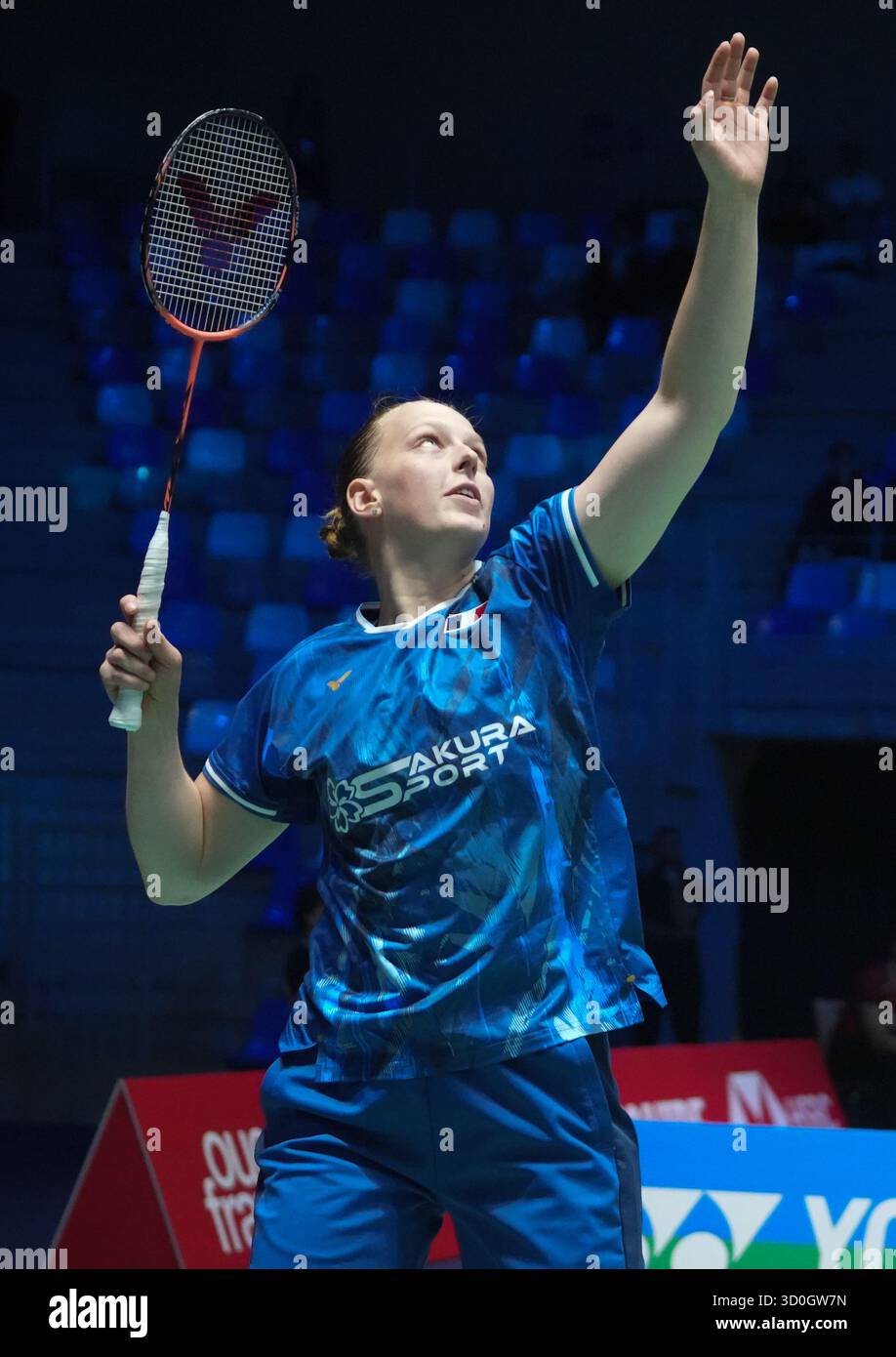 23 octobre 2025, Cesson-SéVignÃ, Bretagne, France : Delphine Delrue de France lors du Yonex French Open 2025, internationaux de France de Badminton, HSBC BWF World Tour Super 750 le 23 octobre 2025 au Glaz Arena de Cesson-Sévigné près de Rennes, France - photo Laurent Lairys (crédit image : © Laurent Lairys/ZUMA Press Wire) USAGE ÉDITORIAL SEULEMENT ! Non destiné à UN USAGE commercial ! Banque D'Images 23 octobre 2025, Cesson-SéVignÃ, Bretagne, France : Delphine Delrue de France lors du Yonex French Open 2025, internationaux de France de Badminton, HSBC BWF World Tour Super 750 le 23 octobre 2025 au Glaz Arena de Cesson-Sévigné près de Rennes, France - photo Laurent Lairys (crédit image : © Laurent Lairys/ZUMA Press Wire) USAGE ÉDITORIAL SEULEMENT ! Non destiné à UN USAGE commercial ! Banque D'Images