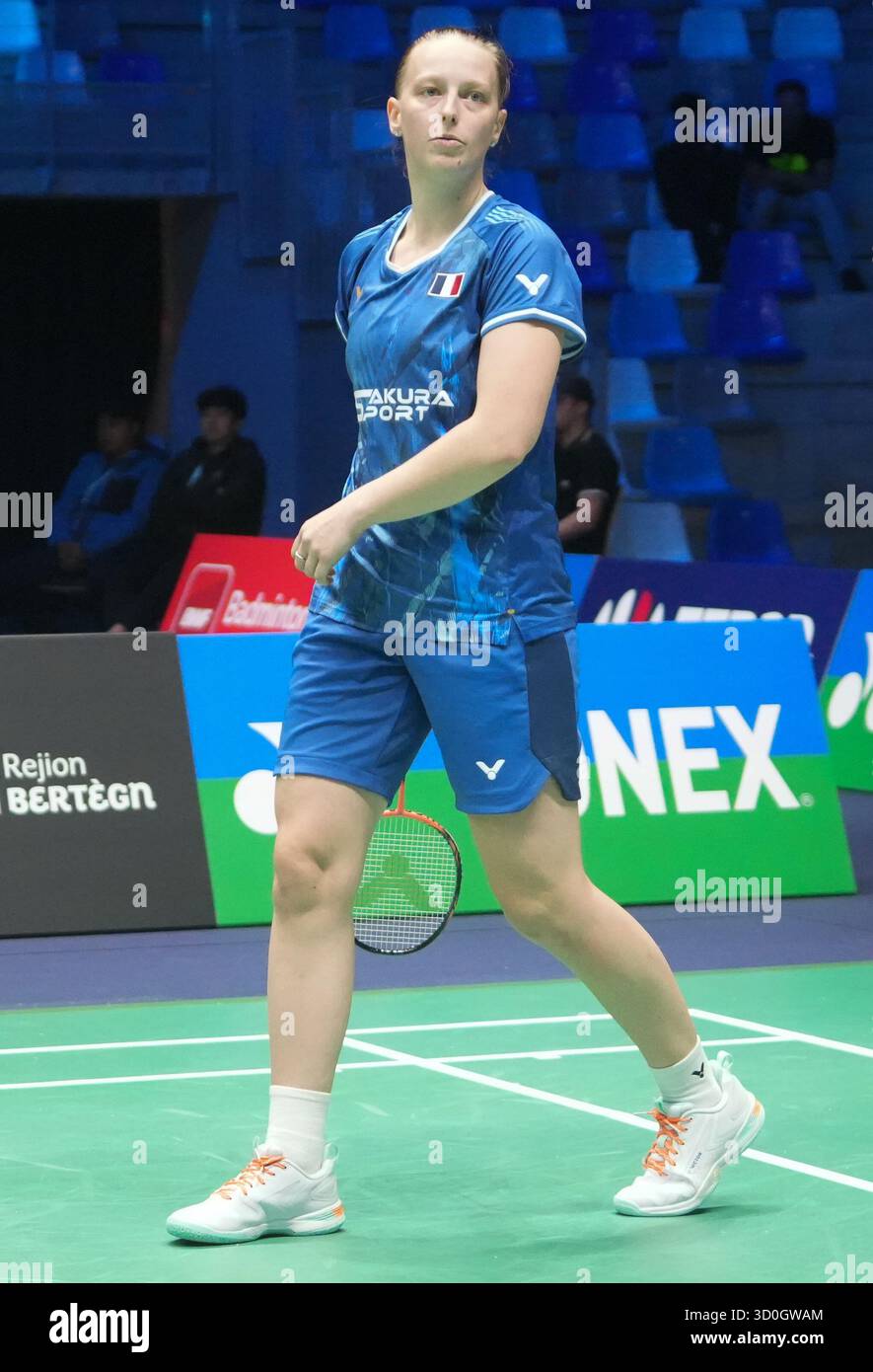 23 octobre 2025, Cesson-SéVignÃ, Bretagne, France : Delphine Delrue de France lors du Yonex French Open 2025, internationaux de France de Badminton, HSBC BWF World Tour Super 750 le 23 octobre 2025 au Glaz Arena de Cesson-Sévigné près de Rennes, France - photo Laurent Lairys (crédit image : © Laurent Lairys/ZUMA Press Wire) USAGE ÉDITORIAL SEULEMENT ! Non destiné à UN USAGE commercial ! Banque D'Images 23 octobre 2025, Cesson-SéVignÃ, Bretagne, France : Delphine Delrue de France lors du Yonex French Open 2025, internationaux de France de Badminton, HSBC BWF World Tour Super 750 le 23 octobre 2025 au Glaz Arena de Cesson-Sévigné près de Rennes, France - photo Laurent Lairys (crédit image : © Laurent Lairys/ZUMA Press Wire) USAGE ÉDITORIAL SEULEMENT ! Non destiné à UN USAGE commercial ! Banque D'Images
