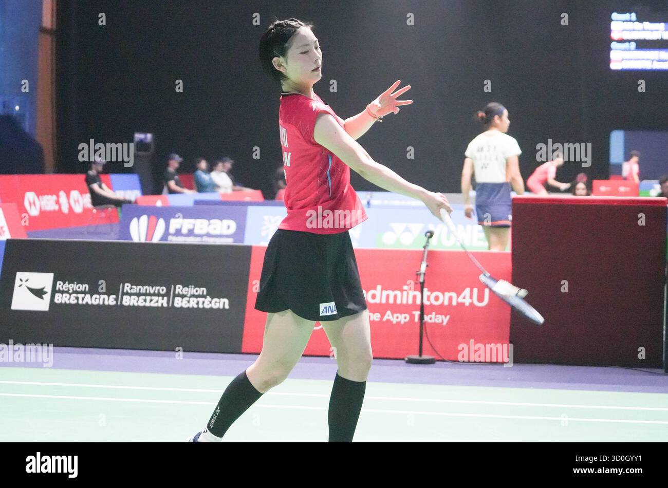 23 octobre 2025, Cesson-SéVignÃ, Bretagne, France : KODAL Naraoka du Japon lors du Yonex French Open 2025, internationaux de France de Badminton, HSBC BWF World Tour Super 750 le 23 octobre 2025 au Glaz Arena de Cesson-Sévigné près de Rennes, France - photo Laurent Lairys (crédit image : © Laurent Lairys/ZUMA Press Wire) USAGE ÉDITORIAL SEULEMENT ! Non destiné à UN USAGE commercial ! Banque D'Images 23 octobre 2025, Cesson-SéVignÃ, Bretagne, France : KODAL Naraoka du Japon lors du Yonex French Open 2025, internationaux de France de Badminton, HSBC BWF World Tour Super 750 le 23 octobre 2025 au Glaz Arena de Cesson-Sévigné près de Rennes, France - photo Laurent Lairys (crédit image : © Laurent Lairys/ZUMA Press Wire) USAGE ÉDITORIAL SEULEMENT ! Non destiné à UN USAGE commercial ! Banque D'Images