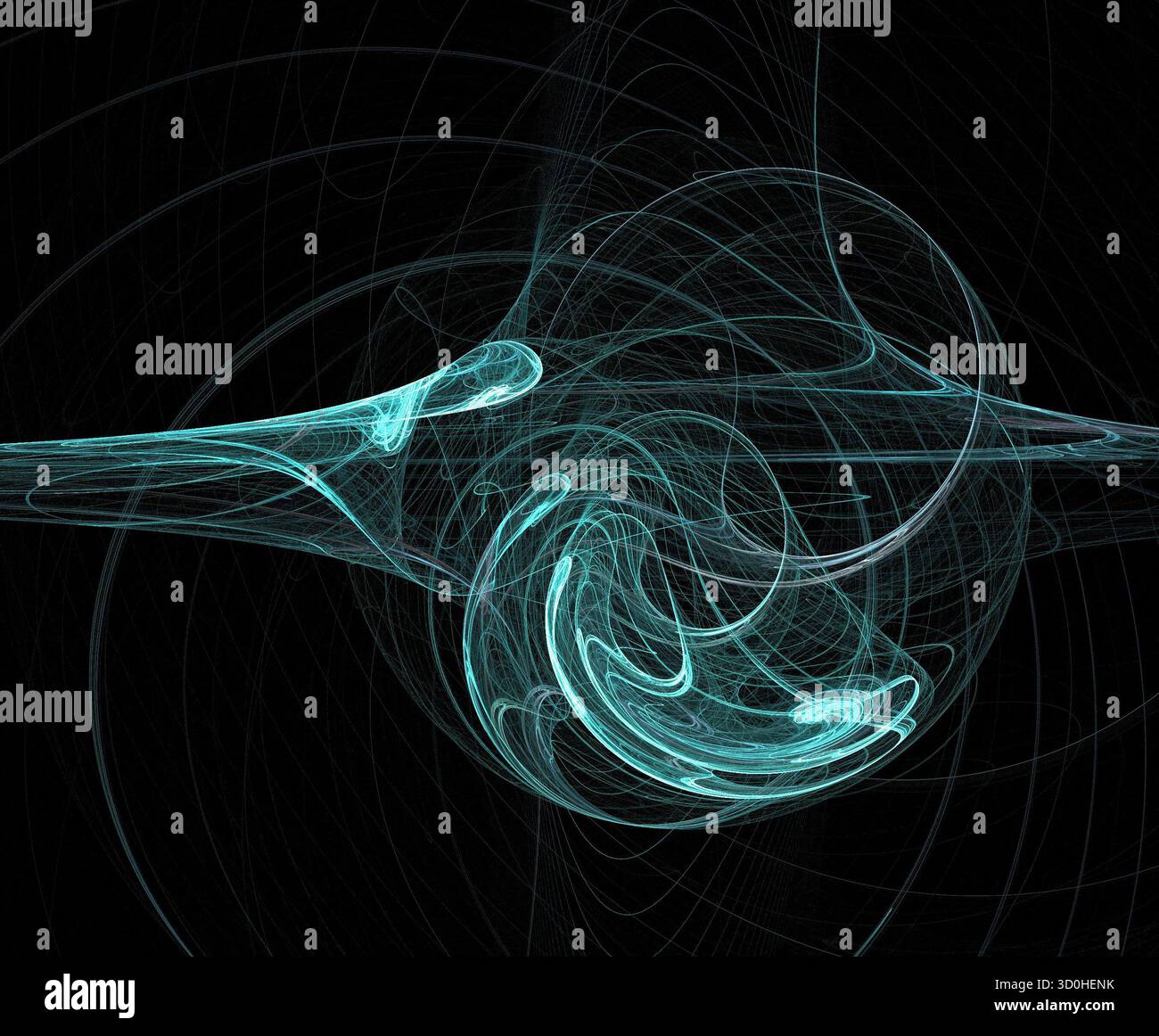 Illustration d'une illustration de la fractale numérique Banque D'Images