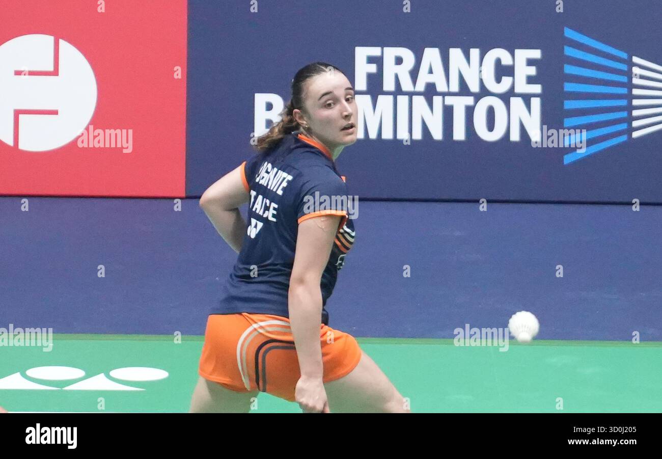 23 octobre 2025, Cesson-SéVignÃ, Bretagne, France : Camille Poignant de France lors du Yonex French Open 2025, internationaux de France de Badminton, HSBC BWF World Tour Super 750 le 23 octobre 2025 au Glaz Arena de Cesson-Sévigné près de Rennes, France - photo Laurent Lairys (crédit image : © Laurent Lairys/ZUMA Press Wire) USAGE ÉDITORIAL SEULEMENT ! Non destiné à UN USAGE commercial ! Banque D'Images 23 octobre 2025, Cesson-SéVignÃ, Bretagne, France : Camille Poignant de France lors du Yonex French Open 2025, internationaux de France de Badminton, HSBC BWF World Tour Super 750 le 23 octobre 2025 au Glaz Arena de Cesson-Sévigné près de Rennes, France - photo Laurent Lairys (crédit image : © Laurent Lairys/ZUMA Press Wire) USAGE ÉDITORIAL SEULEMENT ! Non destiné à UN USAGE commercial ! Banque D'Images