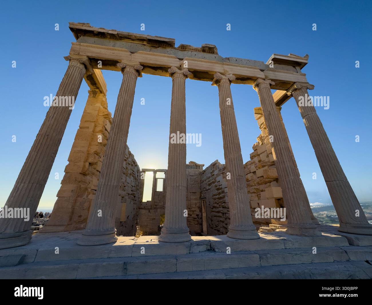 L'Erechtheum ou Temple à Athéna Polias à l'Acropole d'Athènes a été construit au 5ème siècle av. J.-C. - Athènes, GreeceErechtheum Athènes, Temple Banque D'Images