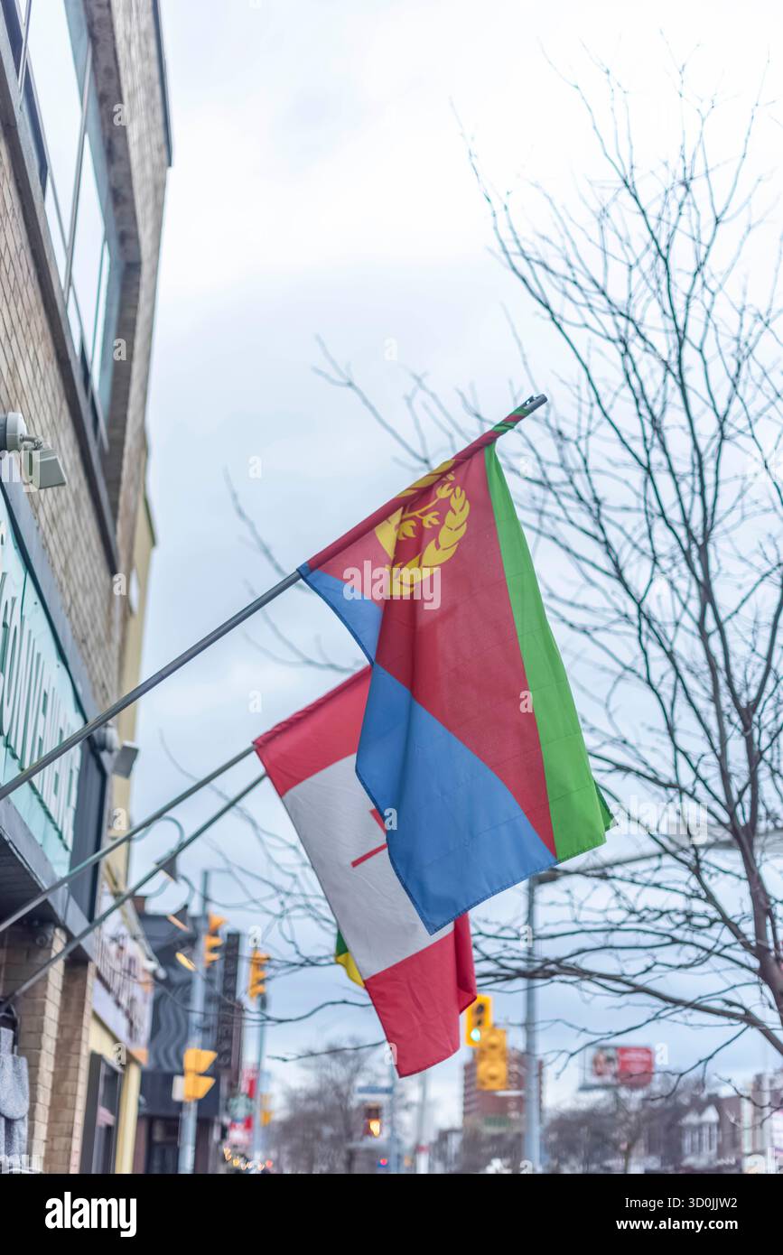 Drapeau de l’Érythrée Banque D'Images
