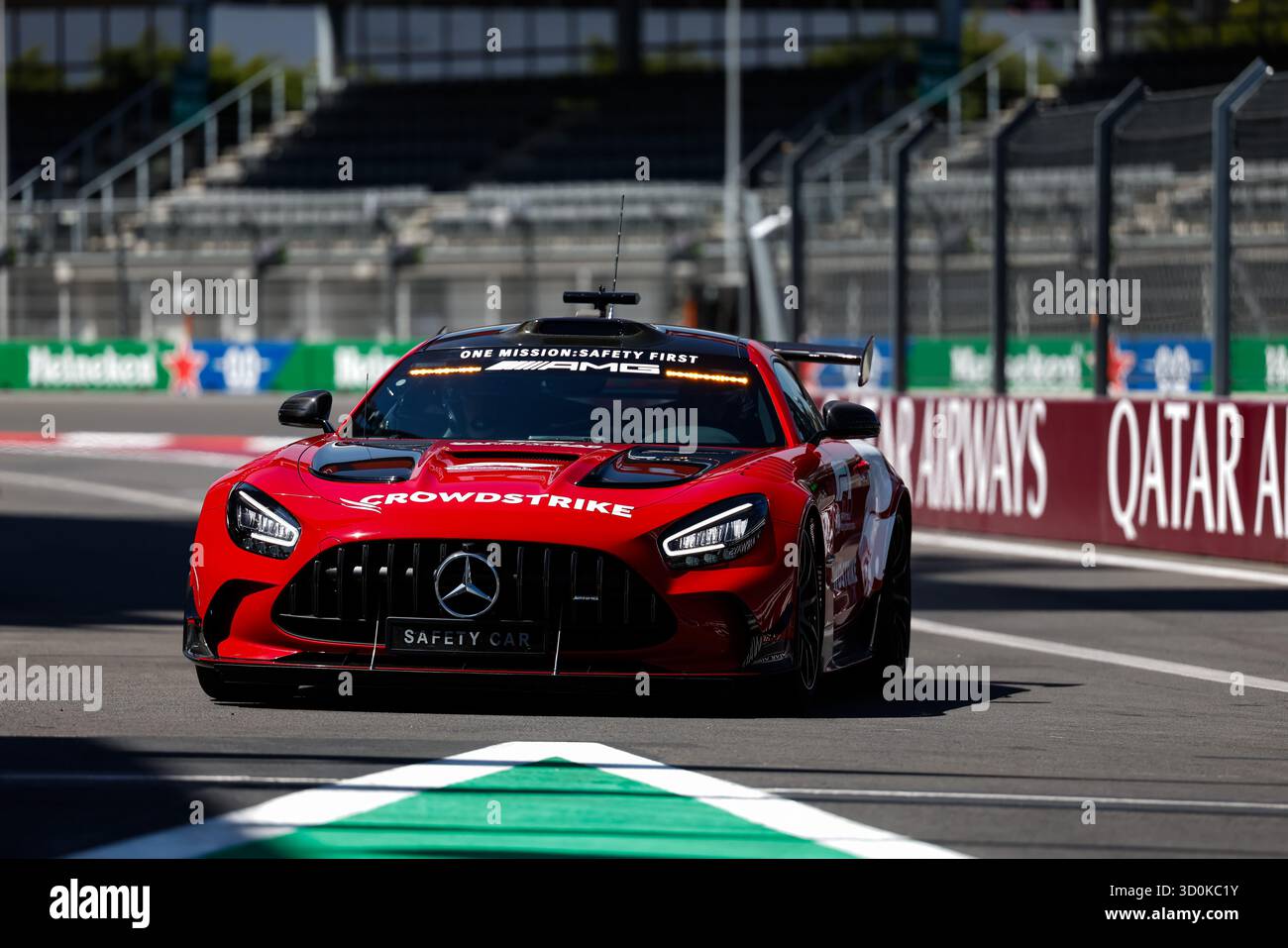 FIA Mercedes-AMG GT Black Series illustration de la voiture de sécurité lors du Grand Prix de formule 1 de Mexico 2025, 20e manche du Championnat du monde de formule 1 2025 de la FIA du 24 au 26 octobre 2025 sur l'Autodromo Hermanos Rodriguez, à Mexico, au Mexique Banque D'Images