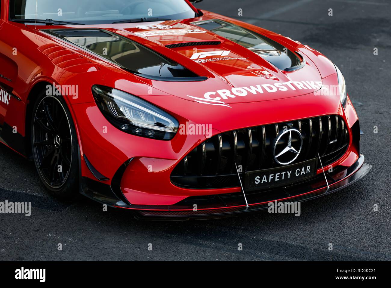 FIA Mercedes-AMG GT Black Series Safety car détail lors du Grand Prix de formule 1 de Mexico 2025, 20e manche du Championnat du monde de formule 1 2025 de la FIA du 24 au 26 octobre 2025 sur l'Autodromo Hermanos Rodriguez, à Mexico, au Mexique Banque D'Images