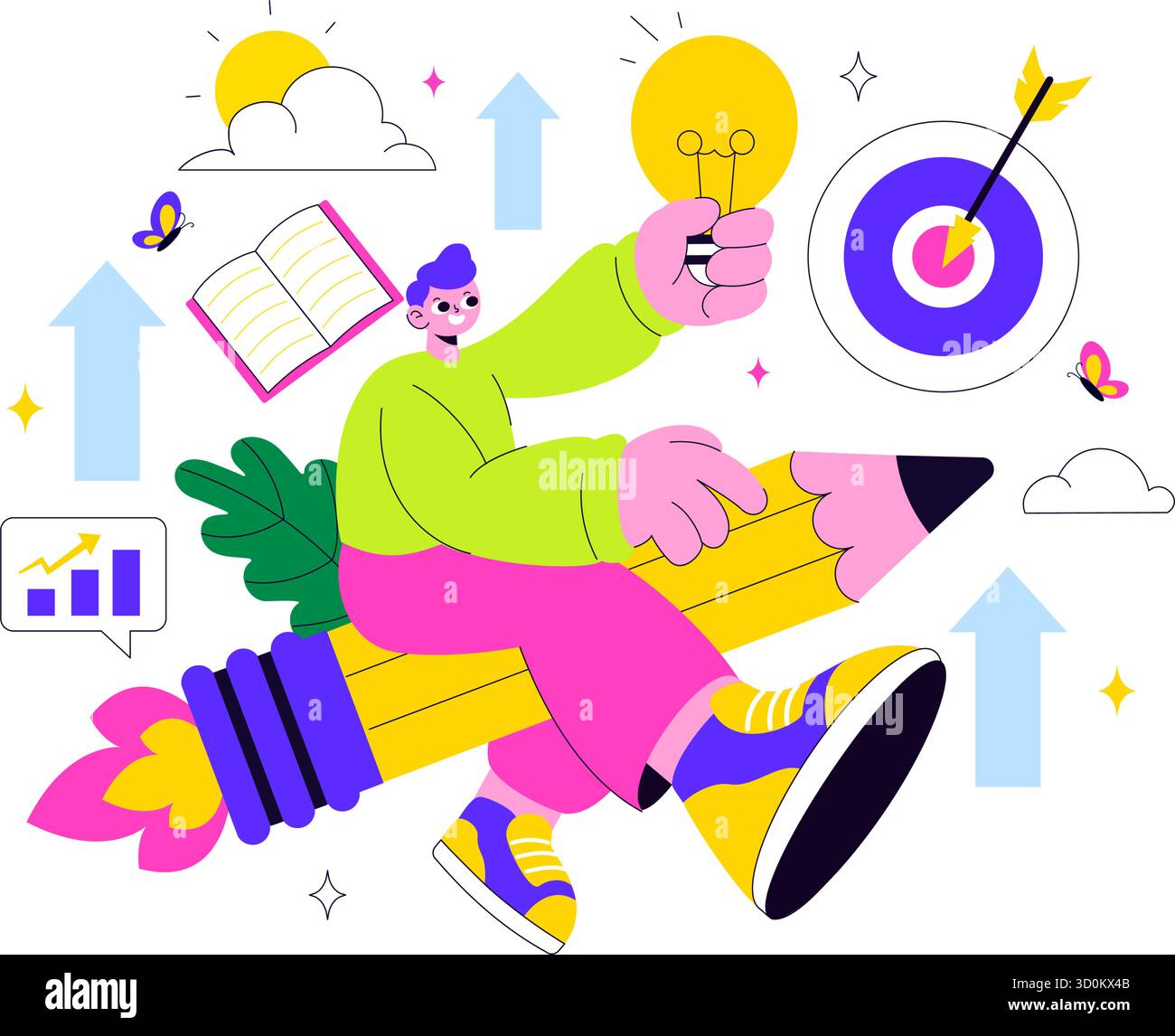 Illustration vectorielle de croissance personnelle mettant en vedette le développement par des habitudes positives, l'apprentissage tout au long de la vie, l'adaptabilité et la persévérance pour réussir dans une carrière Illustration de Vecteur Illustration vectorielle de croissance personnelle mettant en vedette le développement par des habitudes positives, l'apprentissage tout au long de la vie, l'adaptabilité et la persévérance pour réussir dans une carrière Illustration de Vecteur