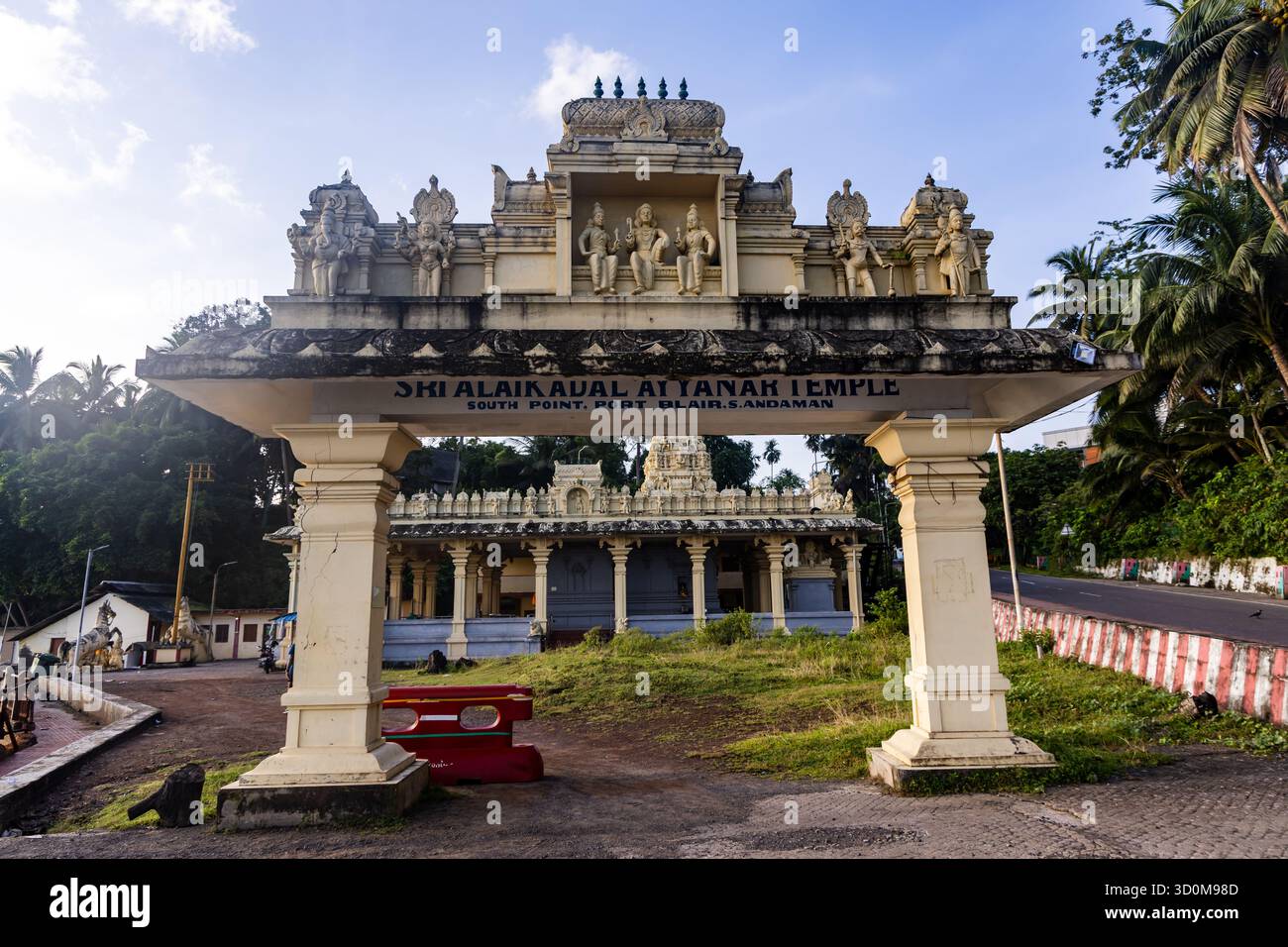 shri alaikavul aiyanar temple port d'entrée blair andaman Banque D'Images