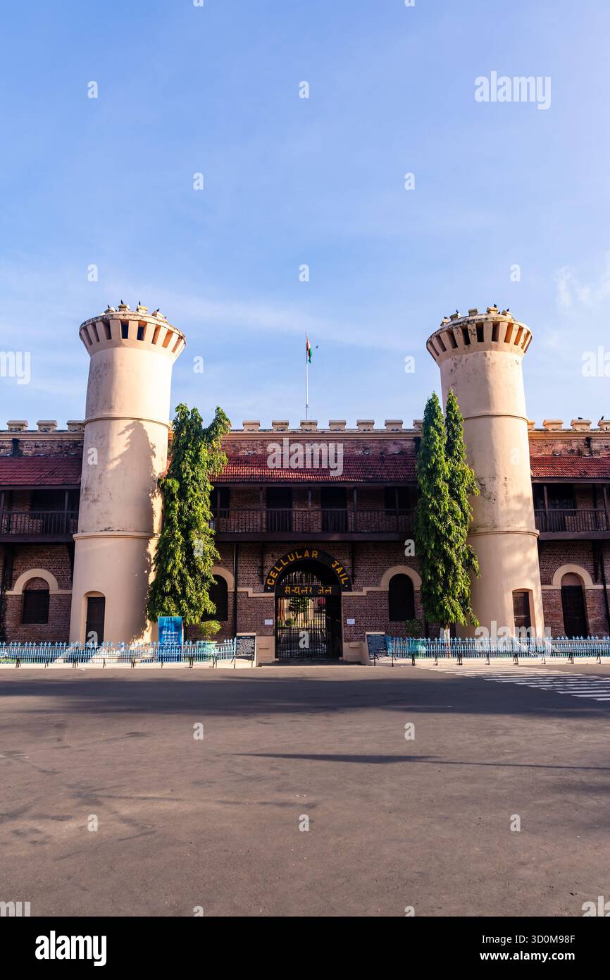 Bâtiment historique de la prison cellulaire dans le port blair îles andaman inde L'image est prise à la prison cellulaire (Kala Pani), Andaman Nicobar Islands, Inde. Banque D'Images