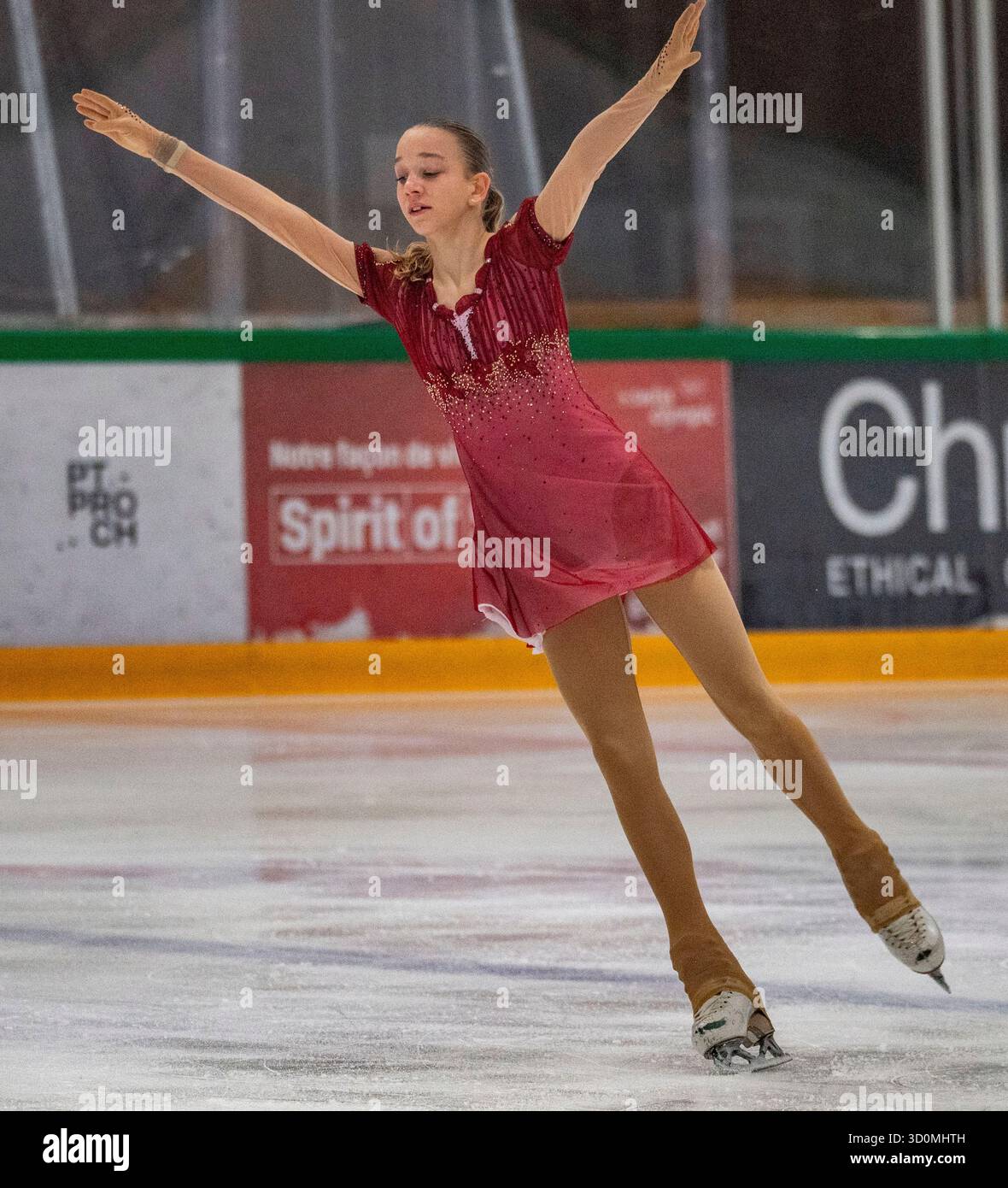 Lausanne, Vaud, Suisse. 24 octobre 2025. Lausanne Suisse, 24/10/2025 : TEREZA HAVRANKOVA de Tchéquie se produit lors du Swiss Ice Skating Open 2025. Le Swiss Ice Skating Open 2025 compte les championnats du monde sportif universitaire et s’est déroulé à la Vaudoise Arena de Lausanne. (Crédit image : © Eric Dubost/ZUMA Press Wire) USAGE ÉDITORIAL SEULEMENT ! Non destiné à UN USAGE commercial ! Banque D'Images Lausanne, Vaud, Suisse. 24 octobre 2025. Lausanne Suisse, 24/10/2025 : TEREZA HAVRANKOVA de Tchéquie se produit lors du Swiss Ice Skating Open 2025. Le Swiss Ice Skating Open 2025 compte les championnats du monde sportif universitaire et s’est déroulé à la Vaudoise Arena de Lausanne. (Crédit image : © Eric Dubost/ZUMA Press Wire) USAGE ÉDITORIAL SEULEMENT ! Non destiné à UN USAGE commercial ! Banque D'Images