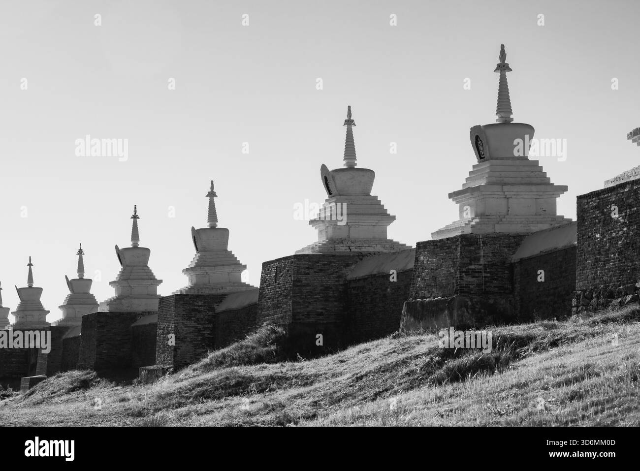 Détails d'un temple bouddhiste clos en Mongolie Banque D'Images