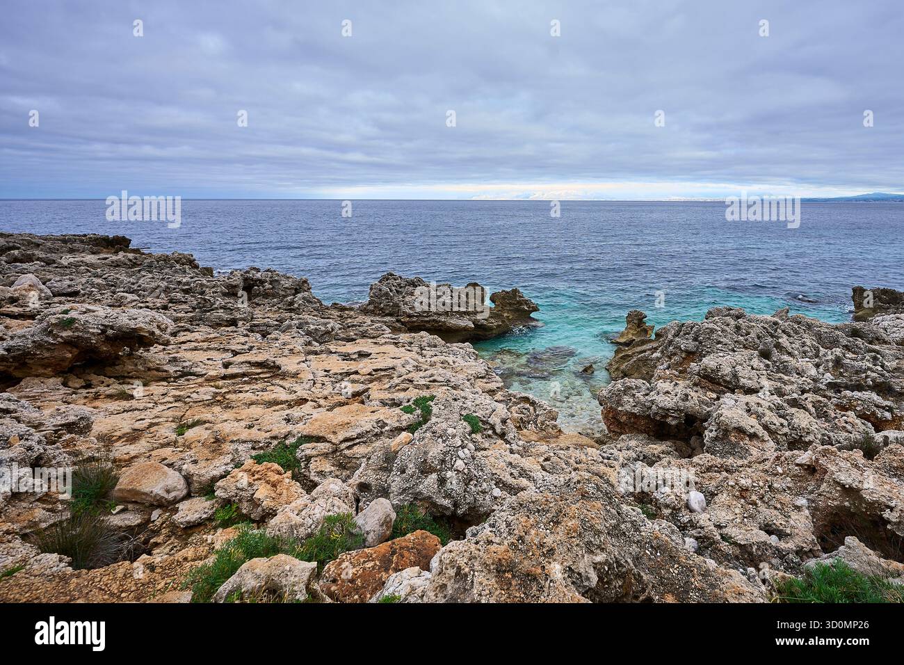 Vue à San Vito lo Capo, Sicile, Italie Banque D'Images