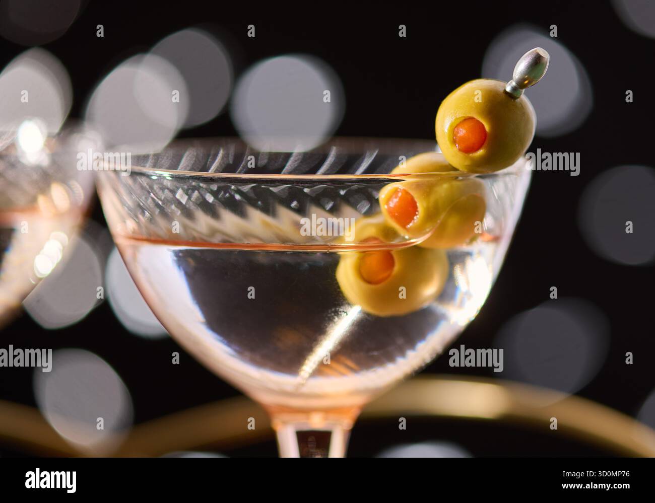 Martini classique en verres vintage Banque D'Images