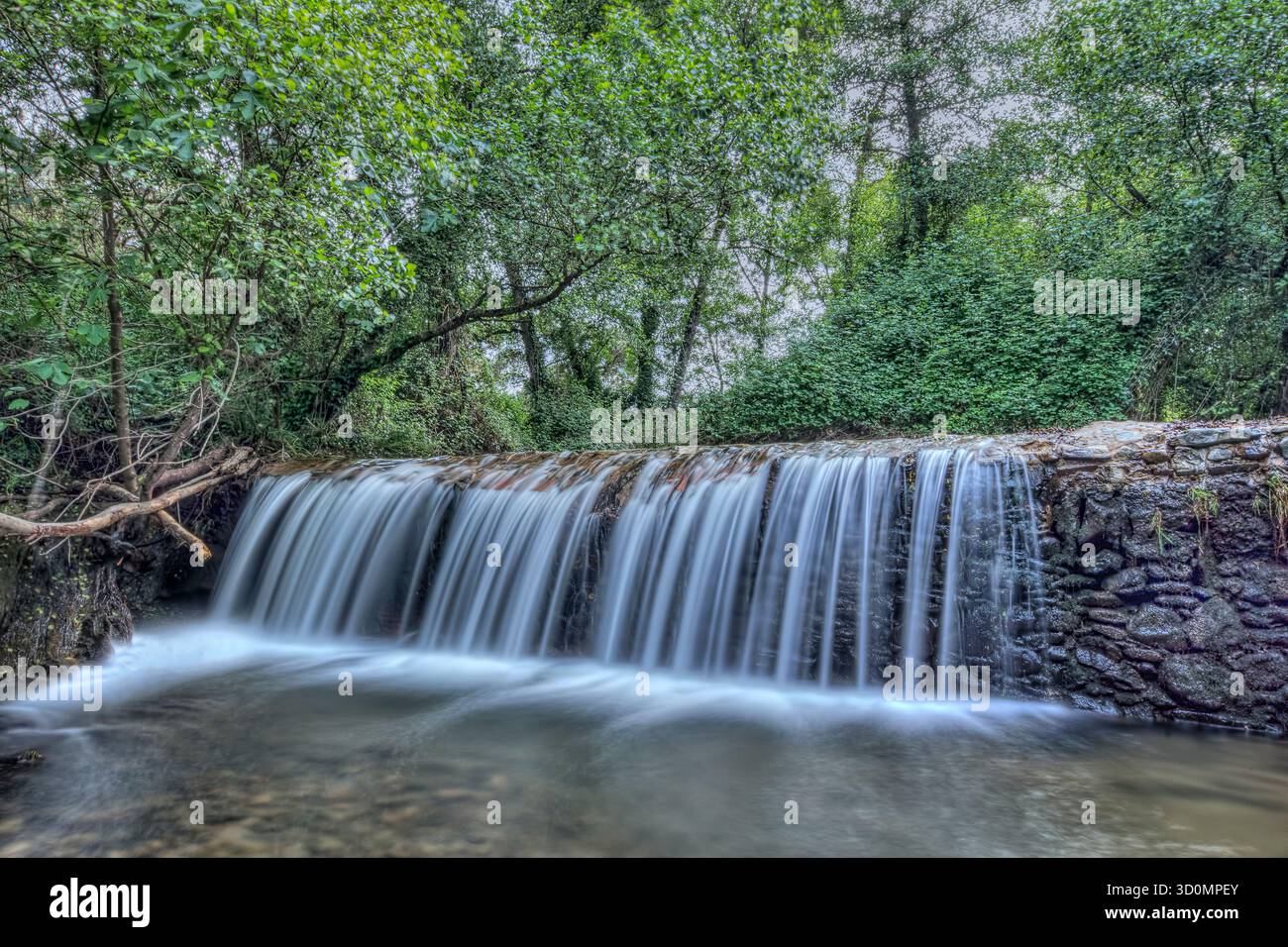 La cascade de la rivière chaude Banque D'Images