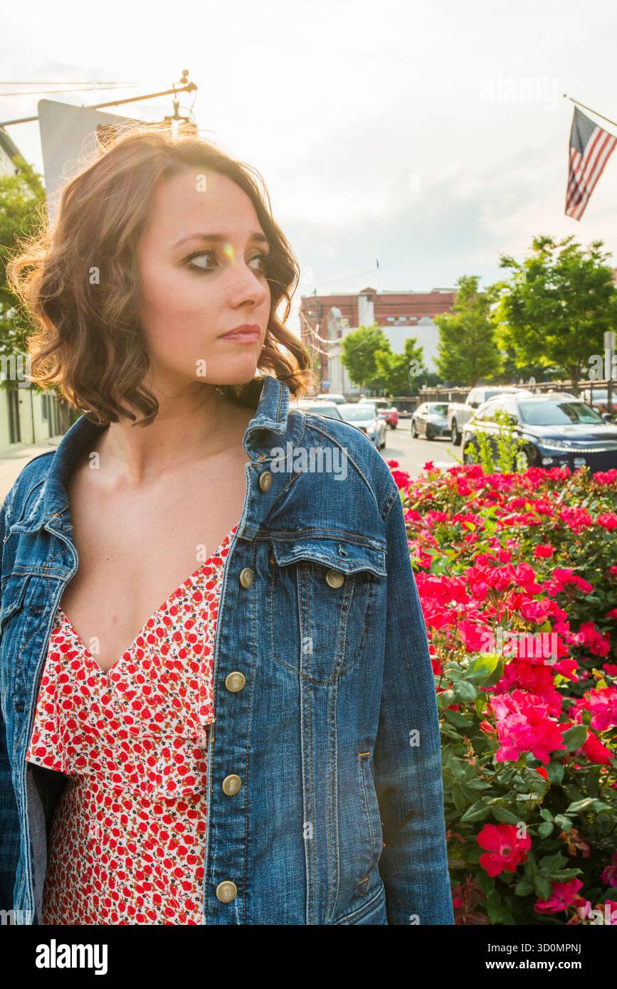 balade le week-end dans la ville avec des amis Banque D'Images