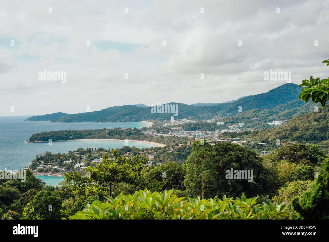 Karon point de vue sur les plages de Kata et Karon, Phuket, Thaïlande Banque D'Images