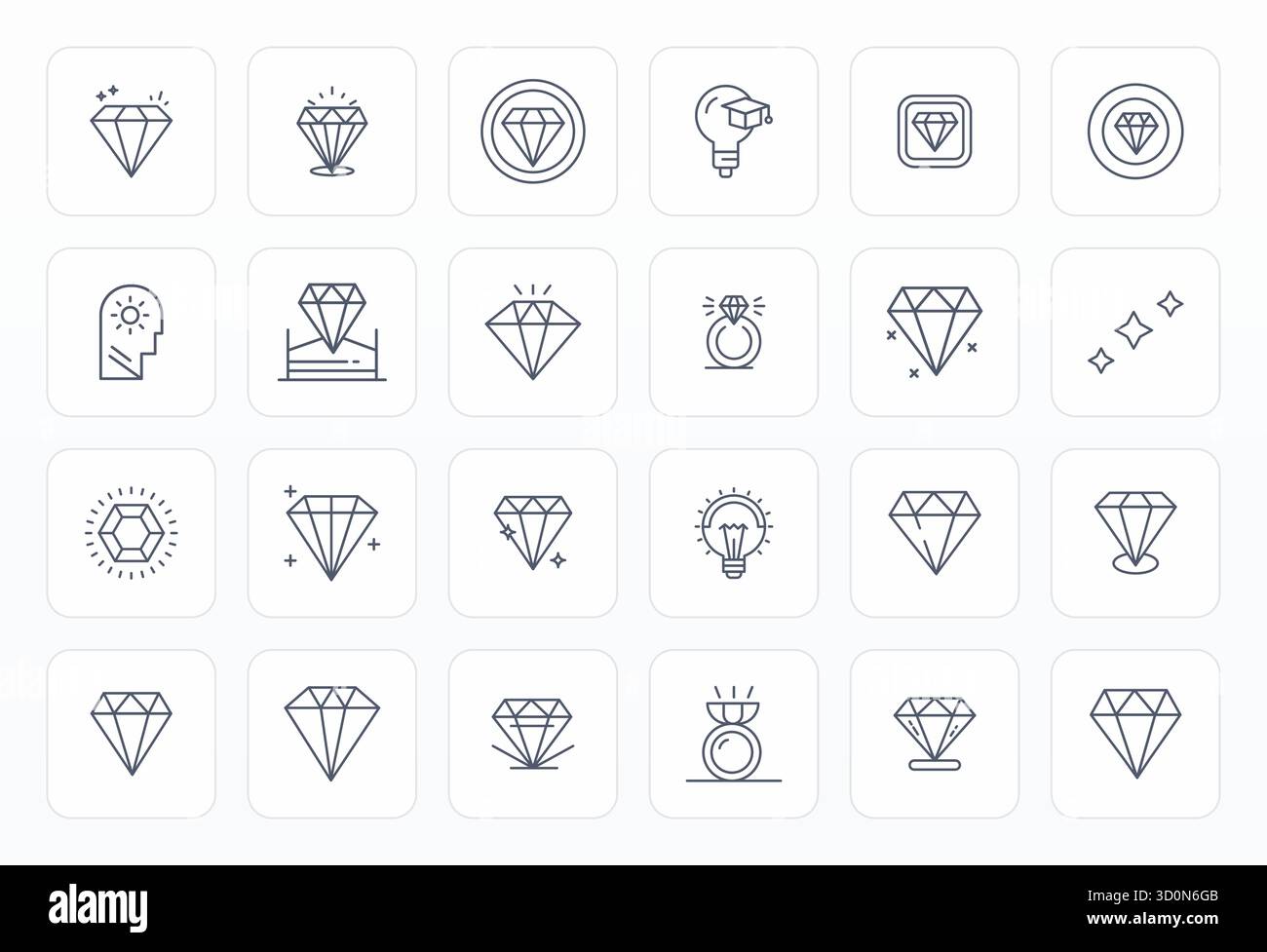 Astucieusement conçu 24 icônes vectorielles optimisées Bold Line Pixel pour Brilliance, livré au format 128x128 pour une excellence visuelle constante. Illustration de Vecteur