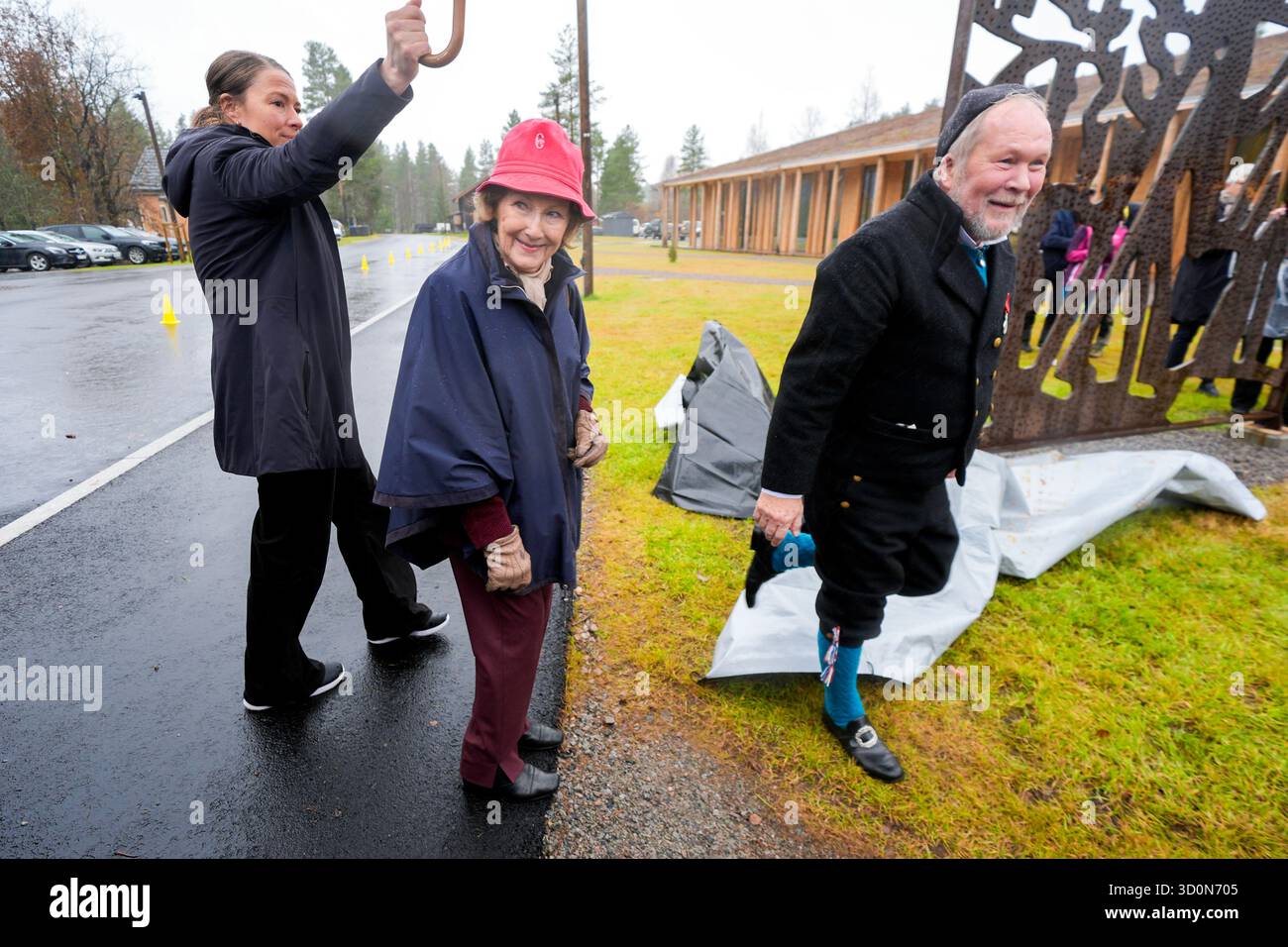 Svullrya 20251024. La reine Sonja ouvre un nouveau bâtiment de musée au 'Norsk skogfinsk Museum' à Svullrya. Photo : Terje Pedersen / NTB ce texte est traduit automatiquement Banque D'Images