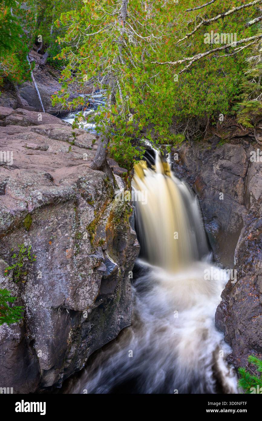 Cascade River Loop, Cascade River State Park, Lutsen, Minnesota. Banque D'Images