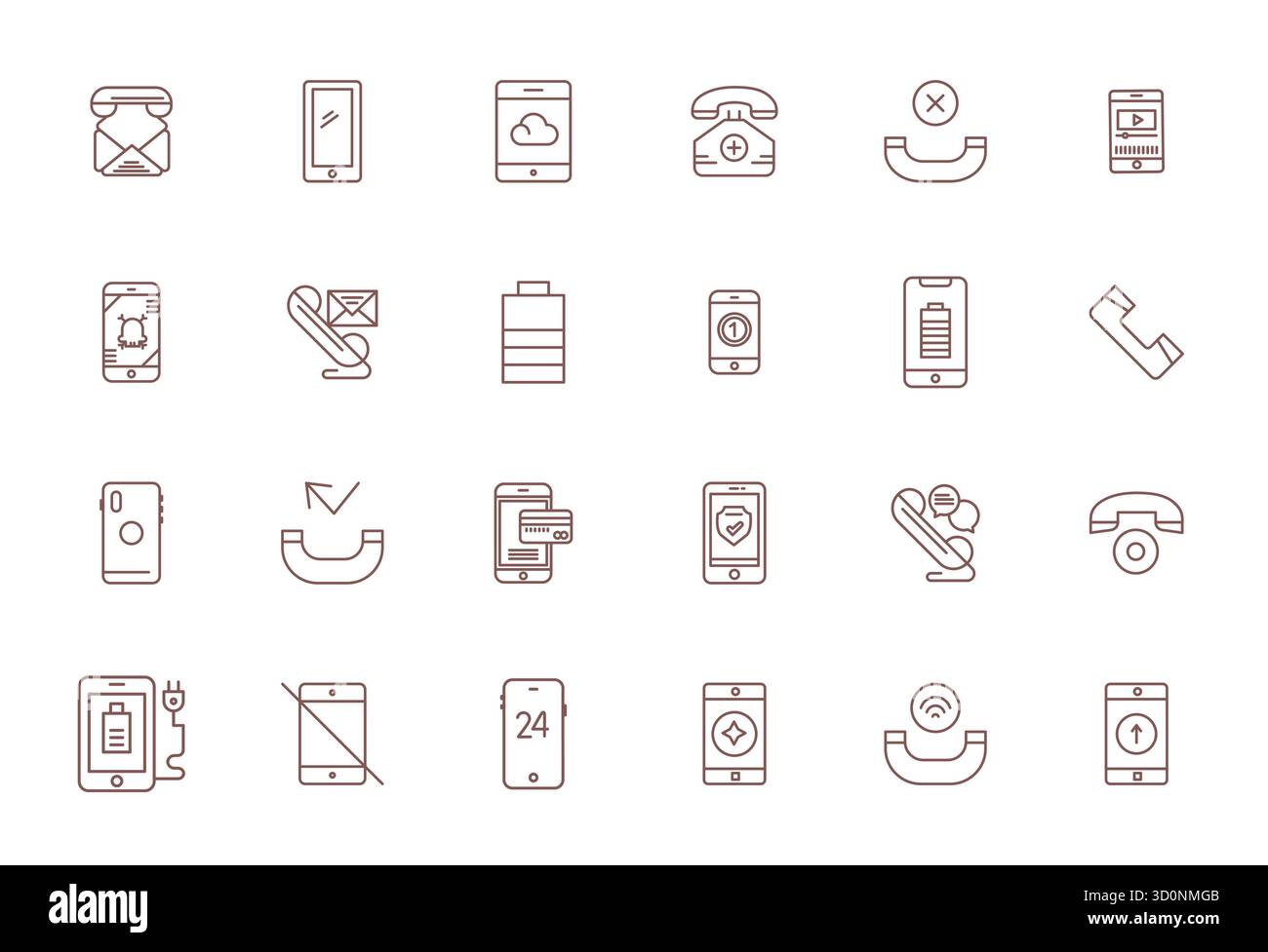 Débloquez 24 icônes vectorielles optimisées Bold Line Pixel inspirées par Phone, optimisées au format 64x64 pour un affichage sans faille sur tous les appareils. Illustration de Vecteur