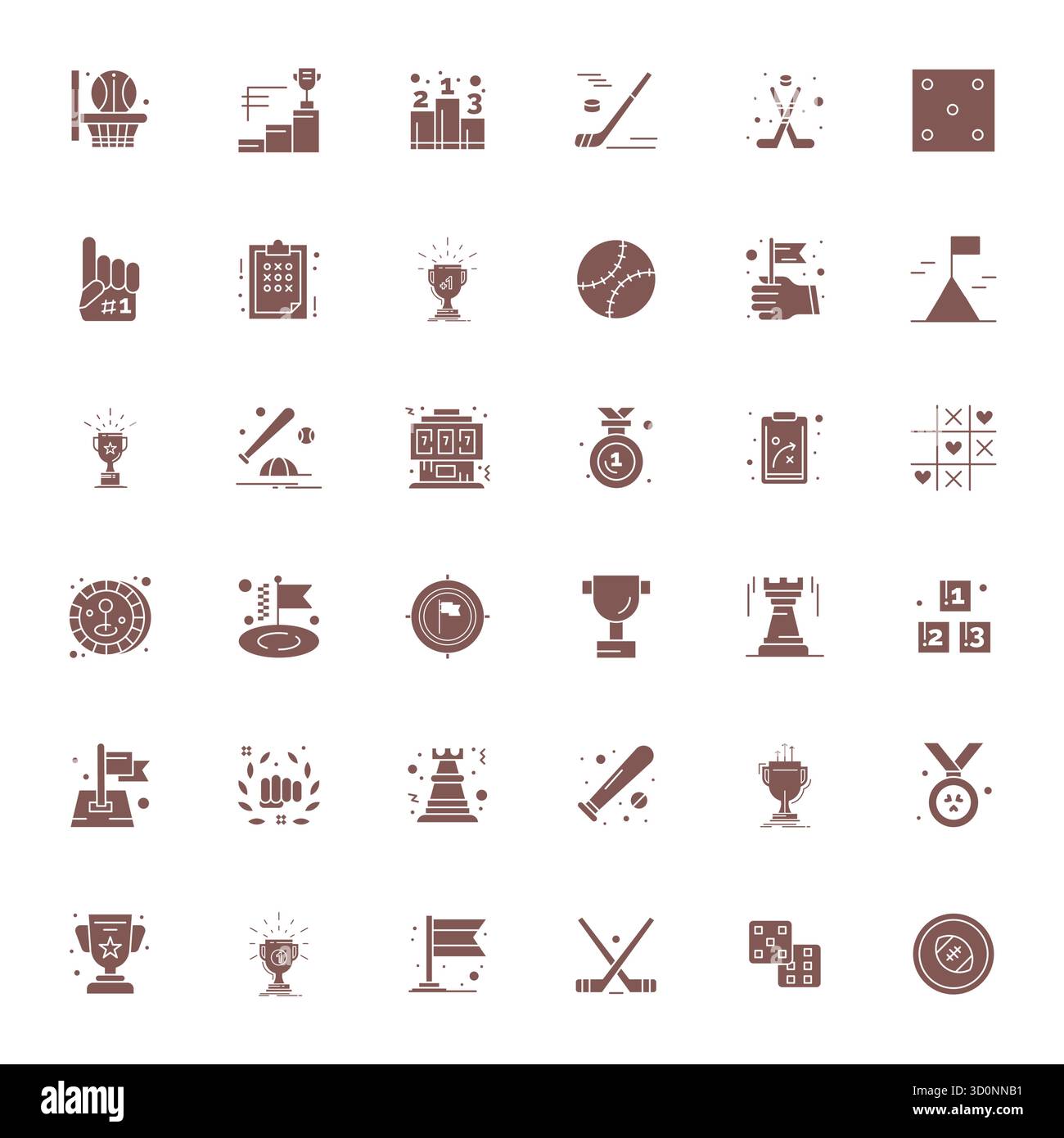 Ensemble sophistiqué de 36 icônes vectorielles remplies pour Win, conçu avec une clarté éditable haute résolution pour les applications professionnelles. Illustration de Vecteur