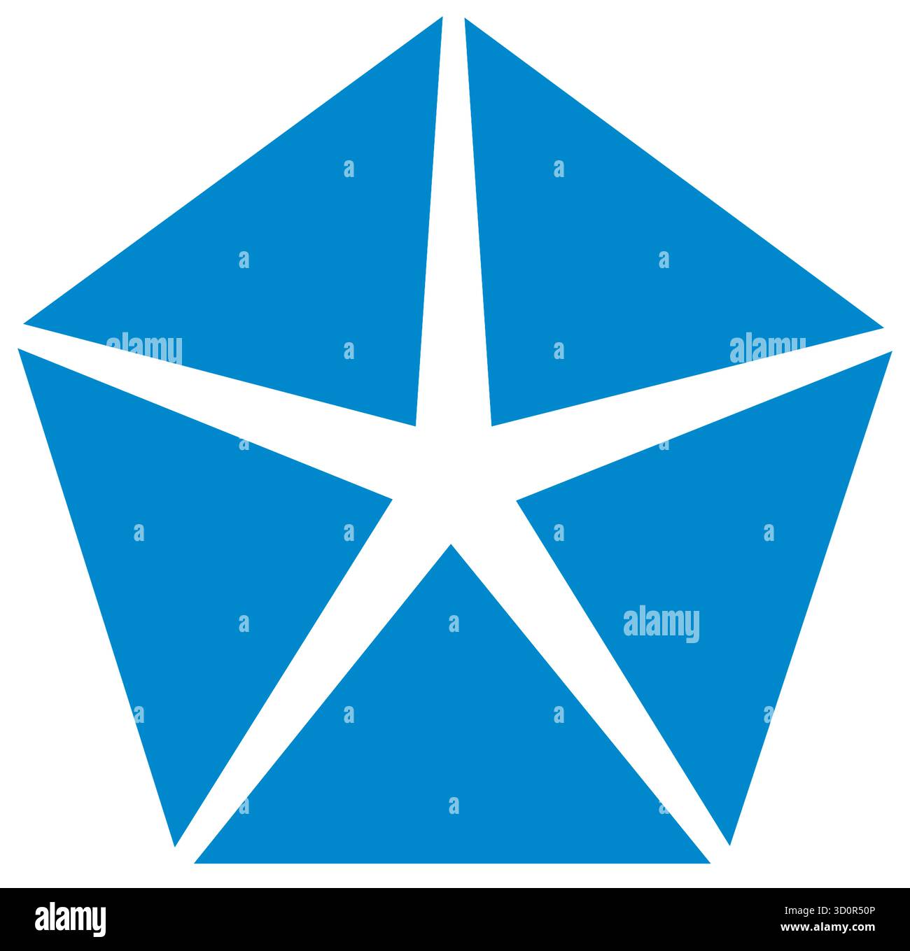 Logo du constructeur automobile américain Chrysler Group avec siège à Auburn Hill dans l'État fédéral Michigan - États-Unis. Banque D'Images