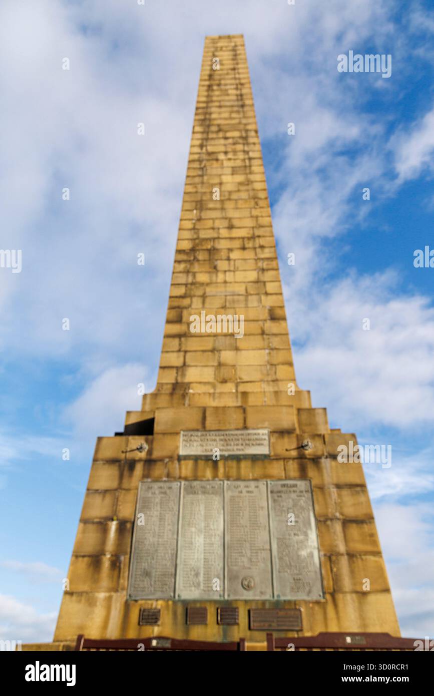 Mémorial de guerre, Oliver's Mount, Scarborough, Yorkshire, Angleterre, ROYAUME-UNI Banque D'Images