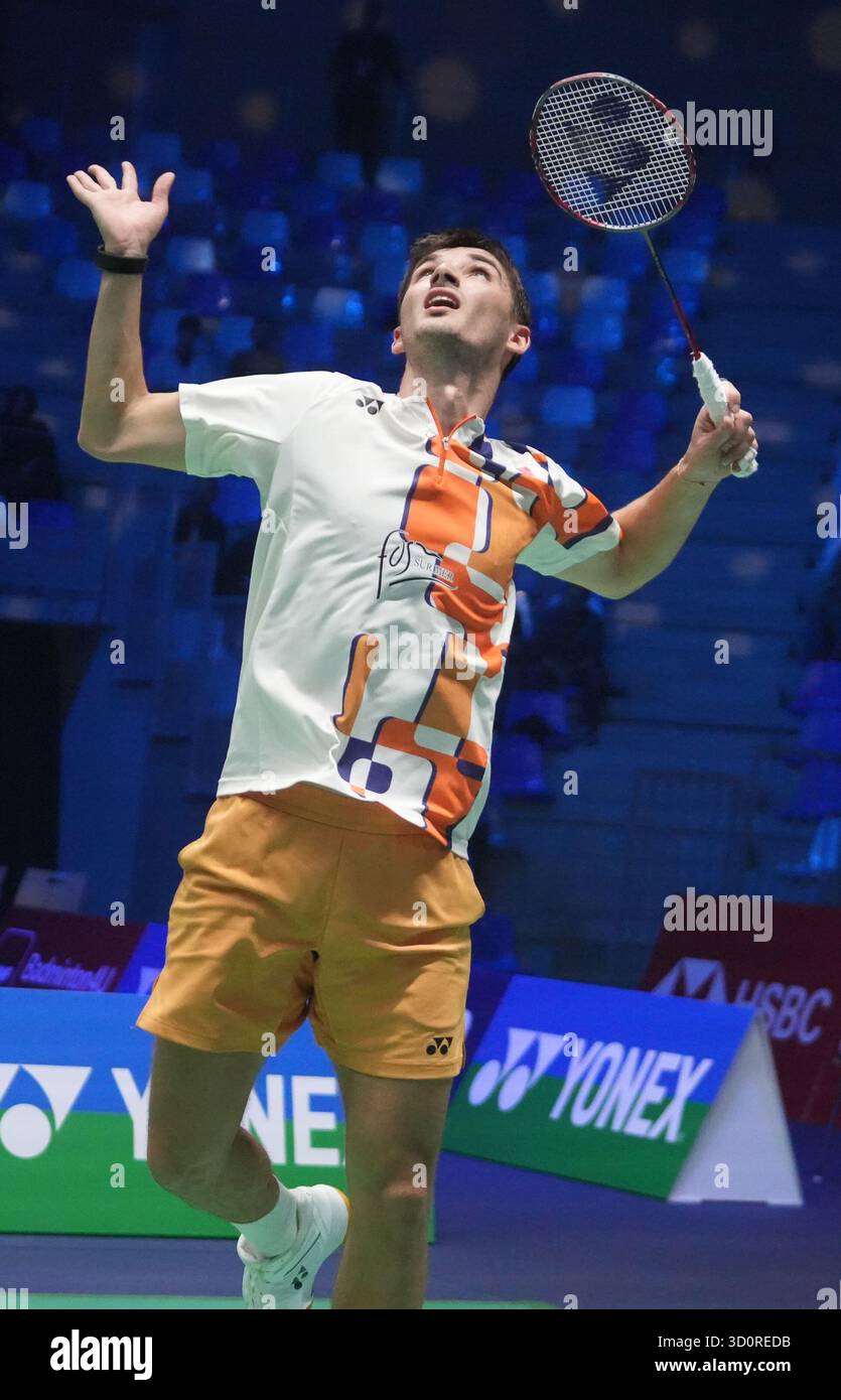 24 octobre 2025, Cesson-SéVignÃ, Bretagne, France : Christo Popov de France lors du Yonex French Open 2025, internationaux de France de Badminton, HSBC BWF World Tour Super 750 le 24 octobre 2025 au Glaz Arena de Cesson-Sévigné près de Rennes, France - photo Laurent Lairys (crédit image : © Laurent Lairys/ZUMA Press Wire) USAGE ÉDITORIAL SEULEMENT ! Non destiné à UN USAGE commercial ! Banque D'Images 24 octobre 2025, Cesson-SéVignÃ, Bretagne, France : Christo Popov de France lors du Yonex French Open 2025, internationaux de France de Badminton, HSBC BWF World Tour Super 750 le 24 octobre 2025 au Glaz Arena de Cesson-Sévigné près de Rennes, France - photo Laurent Lairys (crédit image : © Laurent Lairys/ZUMA Press Wire) USAGE ÉDITORIAL SEULEMENT ! Non destiné à UN USAGE commercial ! Banque D'Images