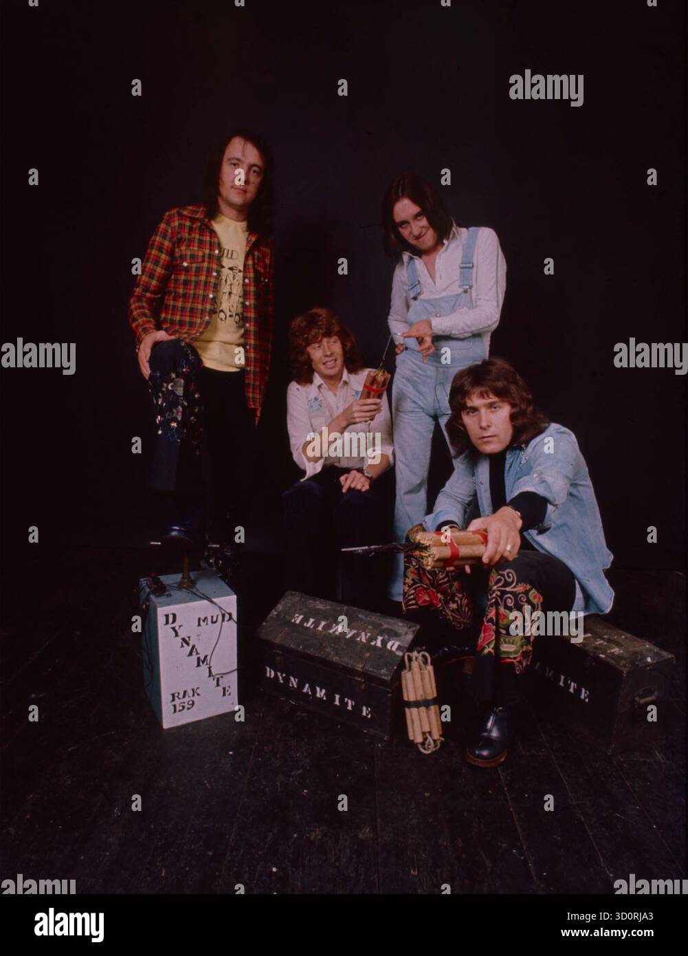 Mud, English Glam Rock Band, 1973 Banque D'Images