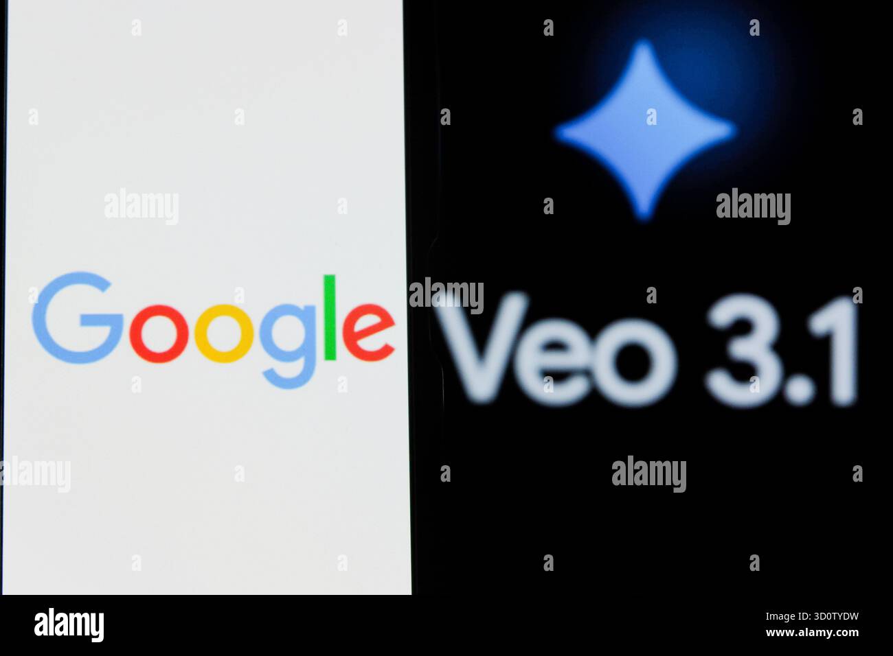 Bandung, Java occidental, Indonésie. 25 octobre 2025. Dans cette illustration photo, le logo Google Gemini Veo 3,1 est affiché sur un smartphone. (Crédit image : © Algi Febri Sugita/ZUMA Press Wire) USAGE ÉDITORIAL SEULEMENT ! Non destiné à UN USAGE commercial ! Banque D'Images Bandung, Java occidental, Indonésie. 25 octobre 2025. Dans cette illustration photo, le logo Google Gemini Veo 3,1 est affiché sur un smartphone. (Crédit image : © Algi Febri Sugita/ZUMA Press Wire) USAGE ÉDITORIAL SEULEMENT ! Non destiné à UN USAGE commercial ! Banque D'Images