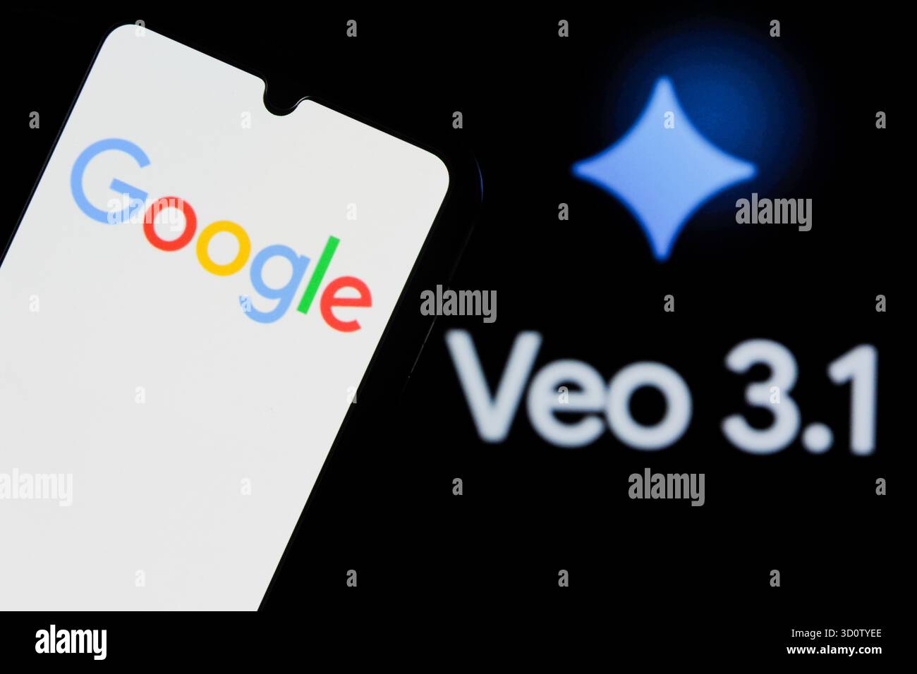 Bandung, Java occidental, Indonésie. 25 octobre 2025. Dans cette illustration photo, le logo Google Gemini Veo 3,1 est affiché sur un smartphone. (Crédit image : © Algi Febri Sugita/ZUMA Press Wire) USAGE ÉDITORIAL SEULEMENT ! Non destiné à UN USAGE commercial ! Banque D'Images Bandung, Java occidental, Indonésie. 25 octobre 2025. Dans cette illustration photo, le logo Google Gemini Veo 3,1 est affiché sur un smartphone. (Crédit image : © Algi Febri Sugita/ZUMA Press Wire) USAGE ÉDITORIAL SEULEMENT ! Non destiné à UN USAGE commercial ! Banque D'Images