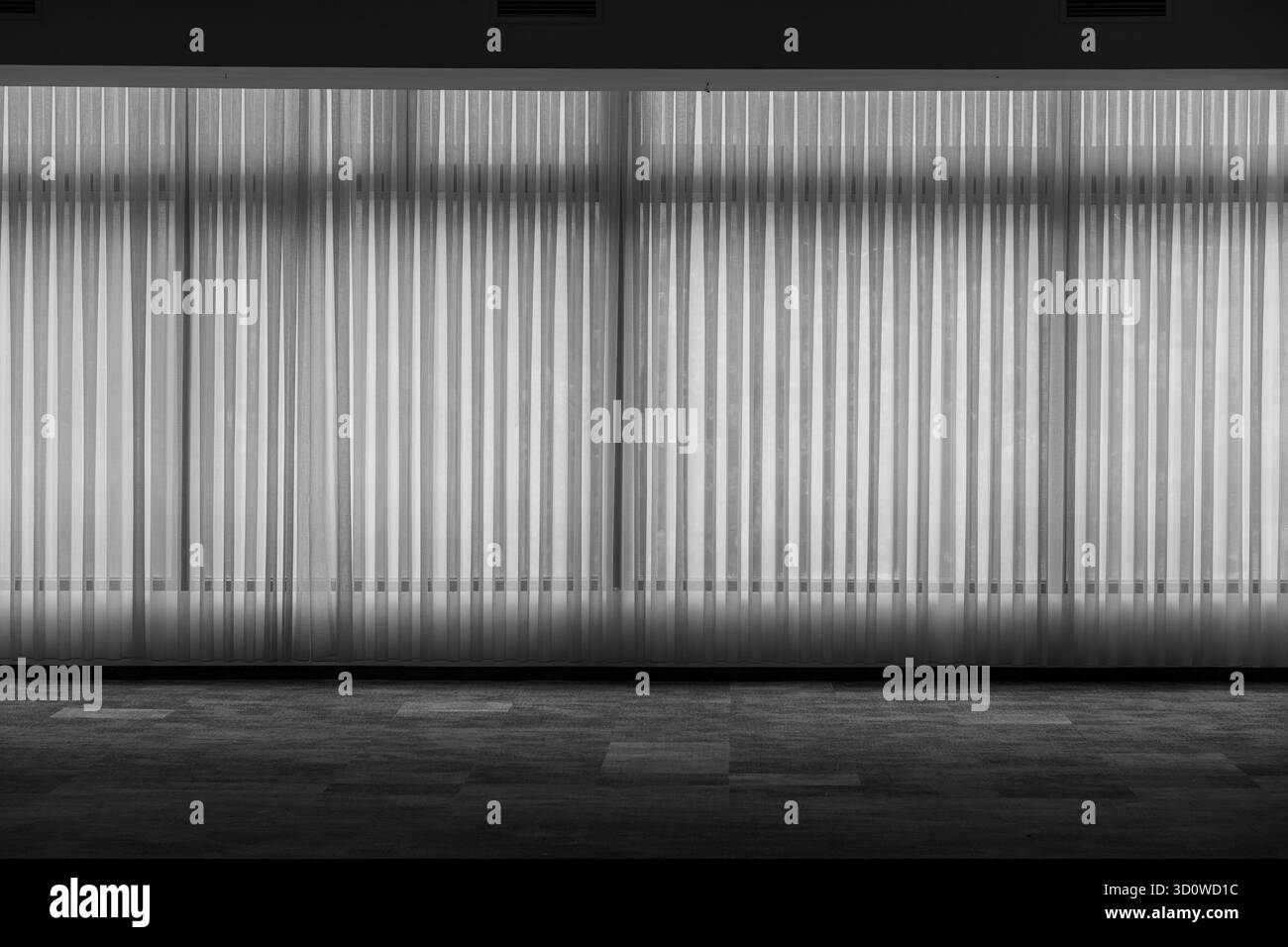 Rideaux du temps. Teintes monochromes. Banque D'Images
