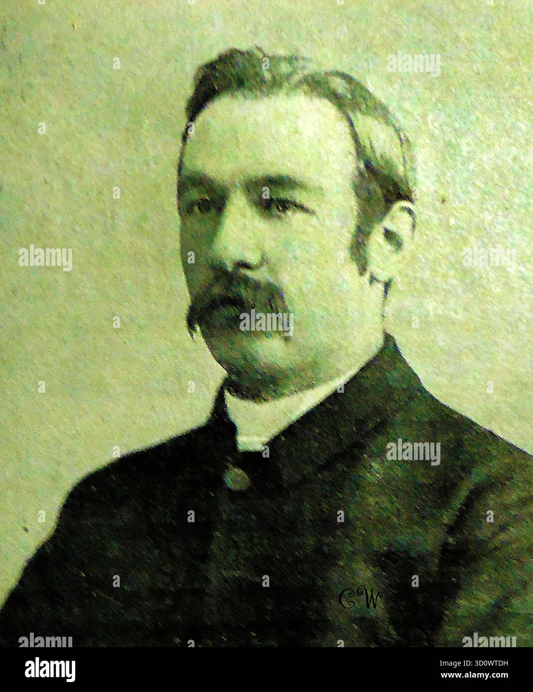 Portrait de 1897 du révérend J. F. Sheldon, vicaire de Cromer Banque D'Images