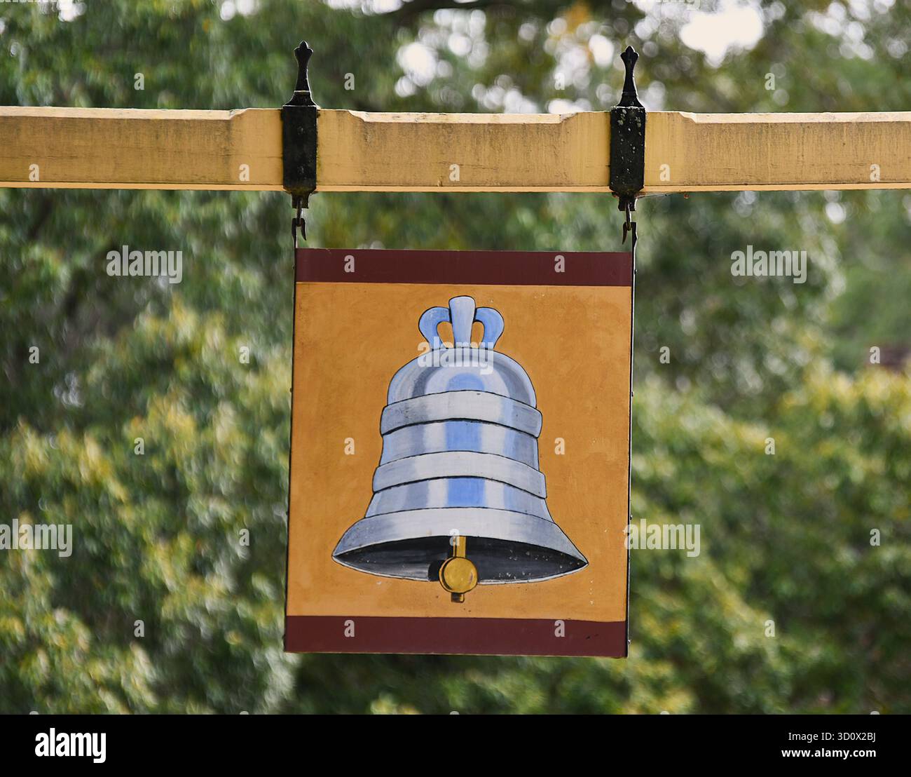 La cloche bleue dans Colonial Williamsburg.Ar Banque D'Images