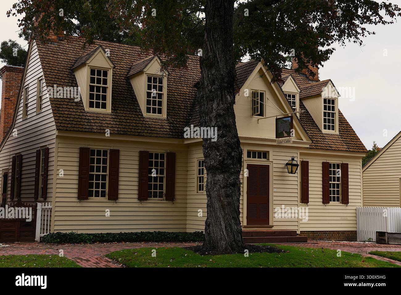 La cloche bleue dans Colonial Williamsburg.Ar Banque D'Images