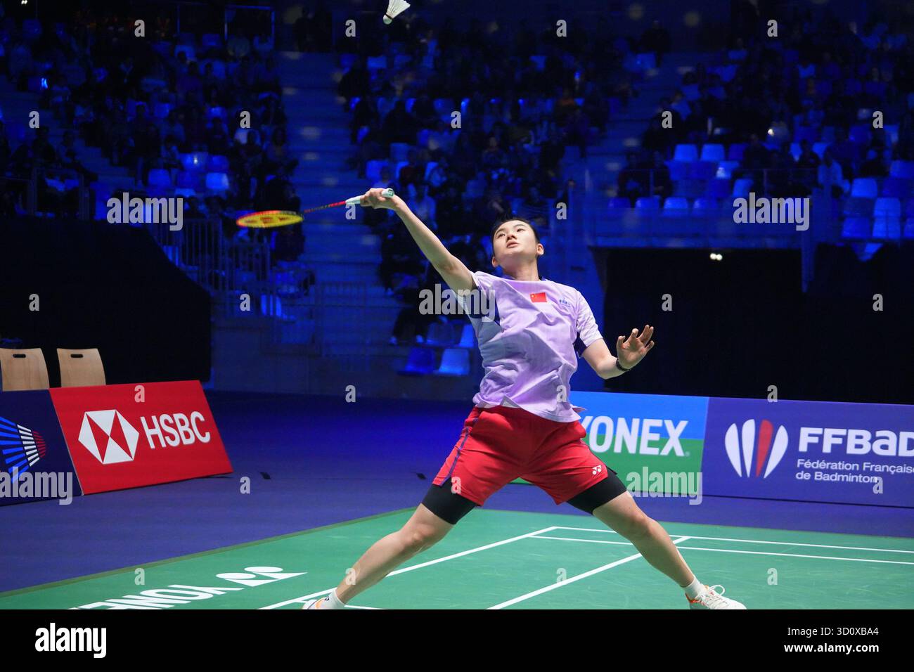 24 octobre 2025, Cesson-SéVignÃ, Bretagne, France : Han YUE de Chine lors du Yonex French Open 2025, internationaux de France de Badminton, HSBC BWF World Tour Super 750 le 24 octobre 2025 au Glaz Arena de Cesson-Sévigné près de Rennes, France - photo Laurent Lairys (crédit image : © Laurent Lairys/ZUMA Press Wire) USAGE ÉDITORIAL SEULEMENT ! Non destiné à UN USAGE commercial ! Banque D'Images 24 octobre 2025, Cesson-SéVignÃ, Bretagne, France : Han YUE de Chine lors du Yonex French Open 2025, internationaux de France de Badminton, HSBC BWF World Tour Super 750 le 24 octobre 2025 au Glaz Arena de Cesson-Sévigné près de Rennes, France - photo Laurent Lairys (crédit image : © Laurent Lairys/ZUMA Press Wire) USAGE ÉDITORIAL SEULEMENT ! Non destiné à UN USAGE commercial ! Banque D'Images