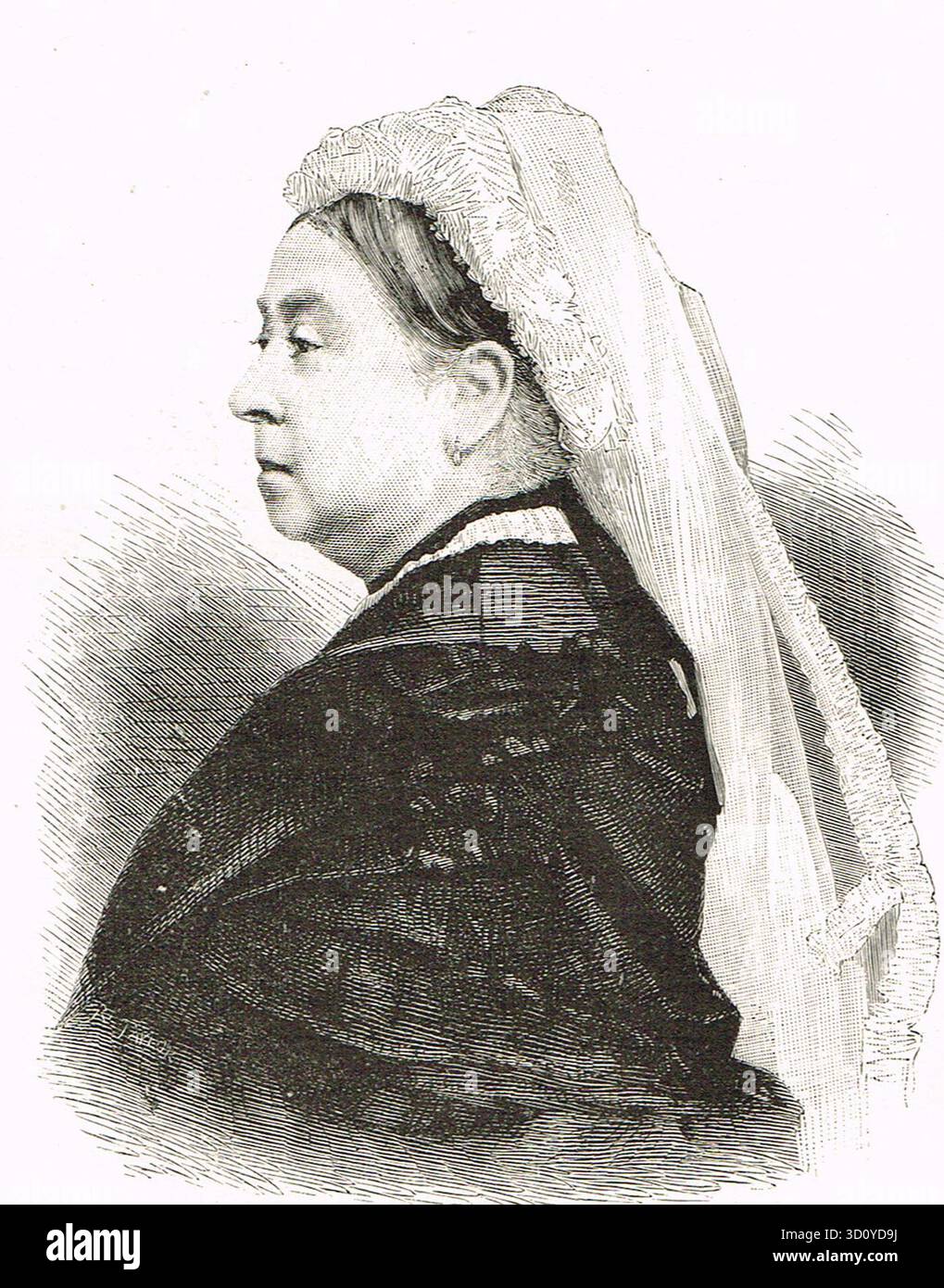 Reine Victoria, en 1887, l'année de son jubilé d'or Banque D'Images