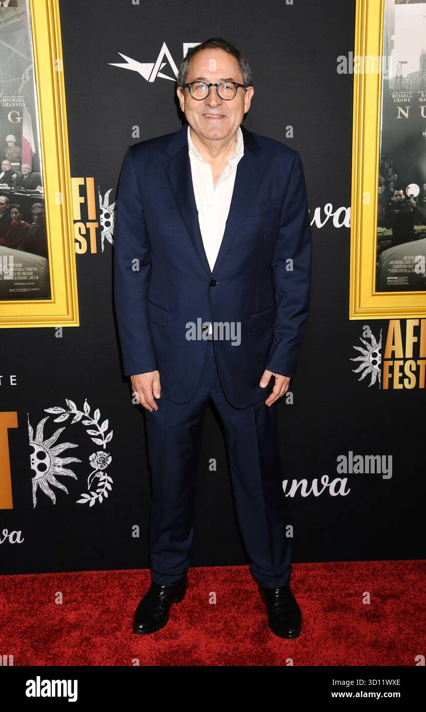 HOLLYWOOD, CALIFORNIE - 24 OCTOBRE : Michael Barker, co-président de Sony Pictures Classics au AFI FEST 2025 présenté par Canva « Nuremberg » Screeni Banque D'Images