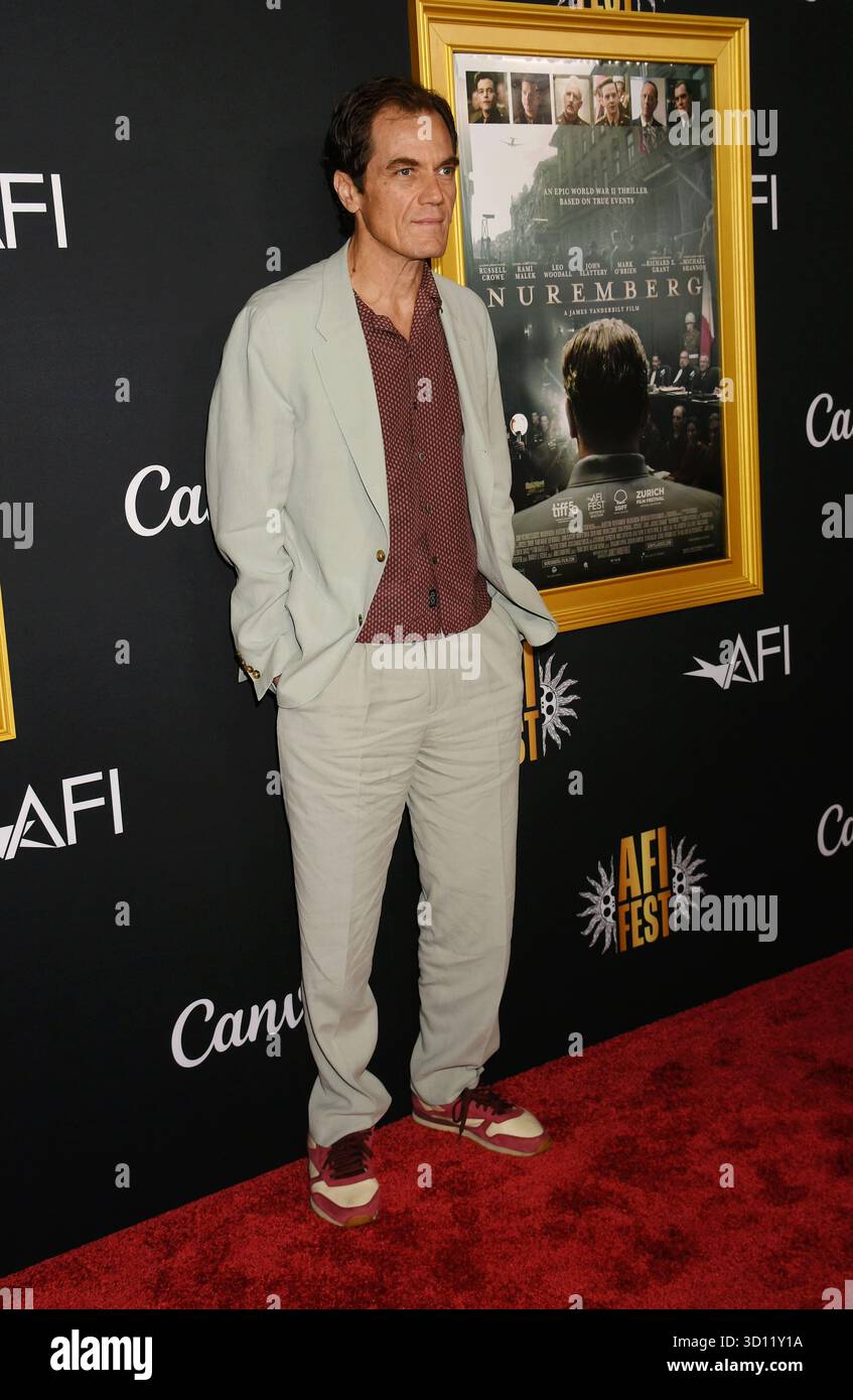 HOLLYWOOD, CALIFORNIE - 24 OCTOBRE : Michael Shannon au AFI FEST 2025 présenté par Canva “Nuremberg” projection au TCL Chinese 6 Theatres en octobre Banque D'Images