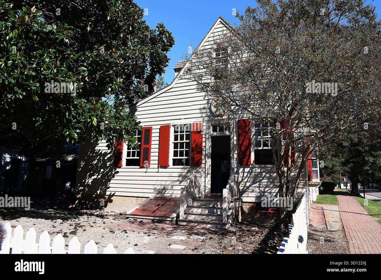 L'armurier à Colonial Williamsburg. Banque D'Images