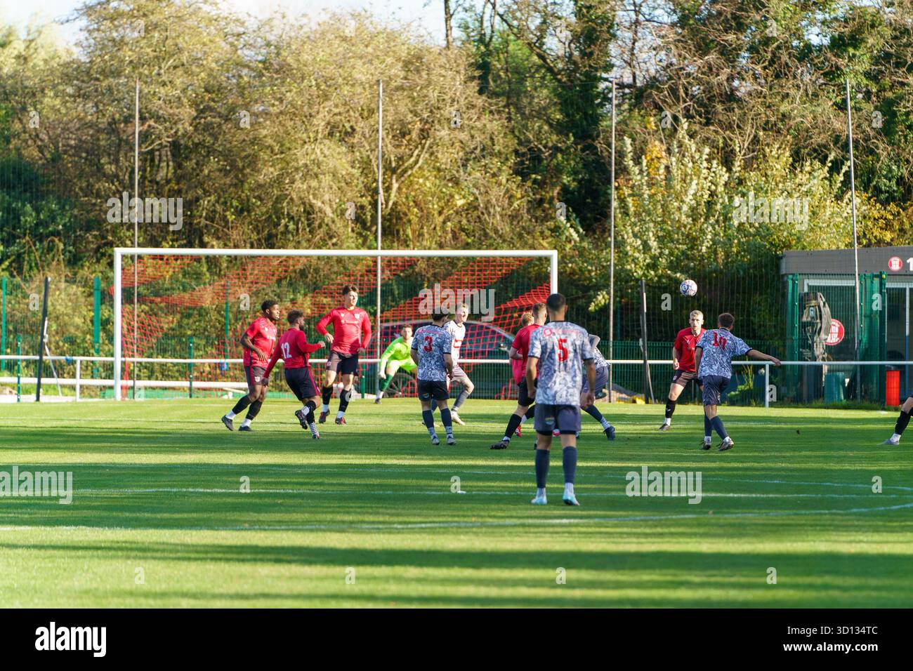 Stockport, Royaume-Uni. 25 octobre 2025. Stockport Georgians FC vs Market Drayton Town FC, dans la North West Counties Football League First Division South Credit : Adam Edwards/Alamy Live News Banque D'Images