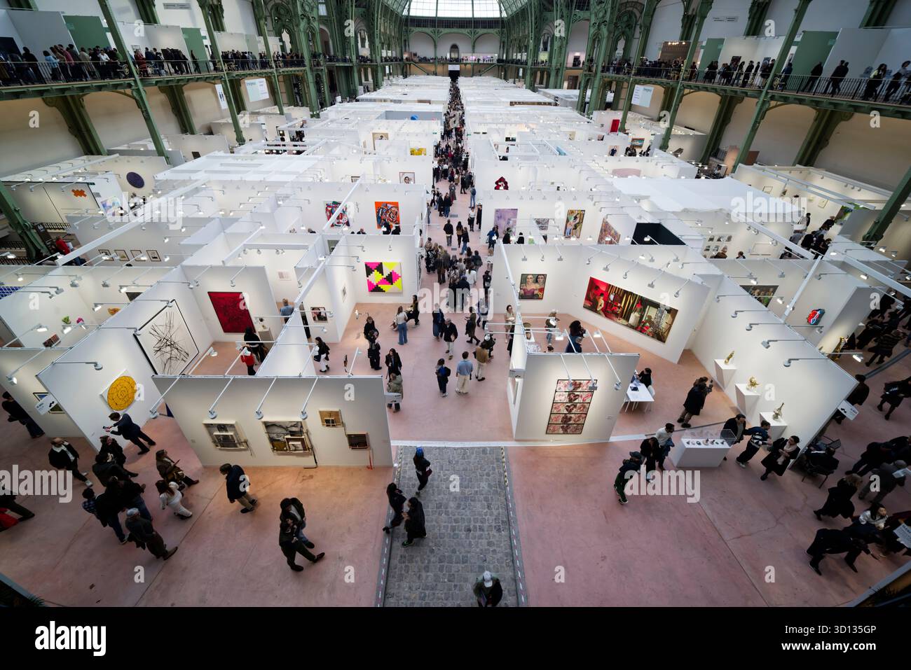 Paris, France. 25 octobre 2025. Vue générale de l'ambiance lors de l'Art Basel Paris 2025 au Grand Palais le 25 octobre 2025 à Paris, France. Crédit : Bernard Menigault/Alamy Live News Banque D'Images