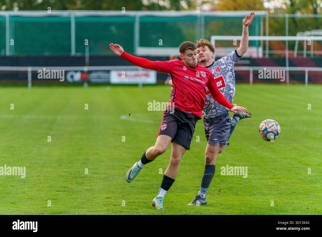 Stockport, Royaume-Uni. 25 octobre 2025. Stockport Georgians FC vs Market Drayton Town FC, dans la North West Counties Football League First Division South Credit : Adam Edwards/Alamy Live News Banque D'Images