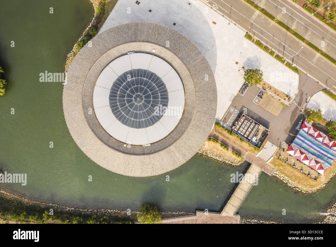 Miaoli, Taiwan - 14 novembre 2019 : célèbre attraction de Miaoli Hakka Round House, comté de Miaoli, Taiwan, Asie, å¾Œé¾ éŽ®, å °æ¹¾ Banque D'Images