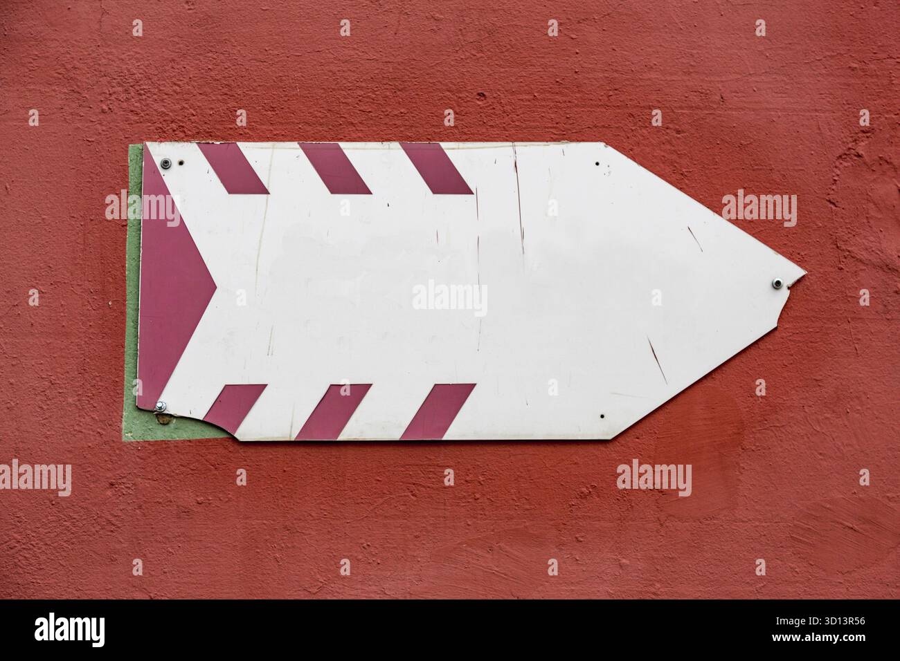 Pointeur de direction de rue sans panneaux et symboles Banque D'Images