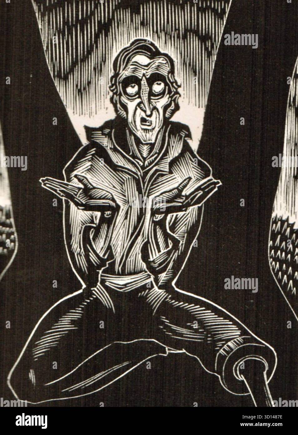 Lynd Ward - le Plan de Dieu - roman sans mots - 1929 Banque D'Images