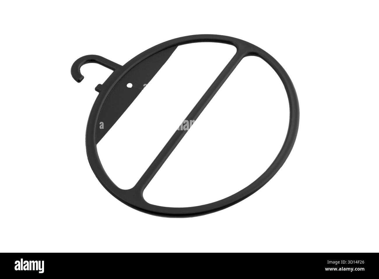 Objet sur blanc - cintre d'écharpe en gros plan Banque D'Images