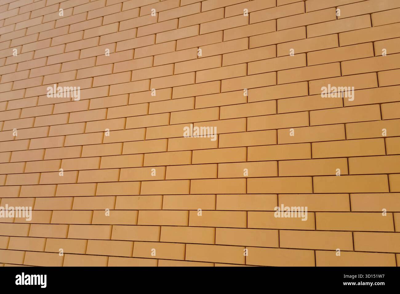 La maison est faite de brique de silicate jaune. Les murs et la façade de la maison sont en briques Banque D'Images